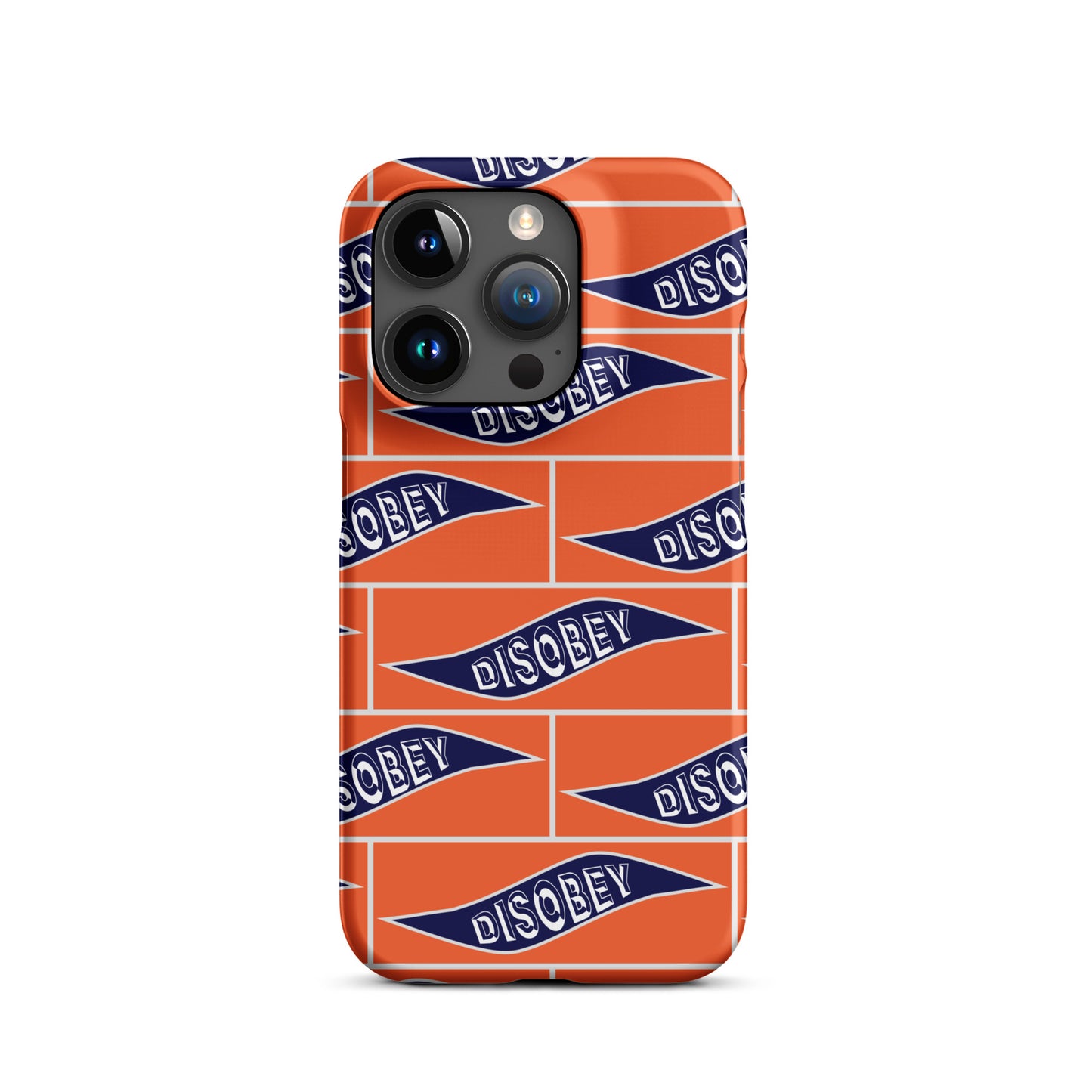 Snap case for iPhone® Kukloso Disobey Orange - Free Shipping