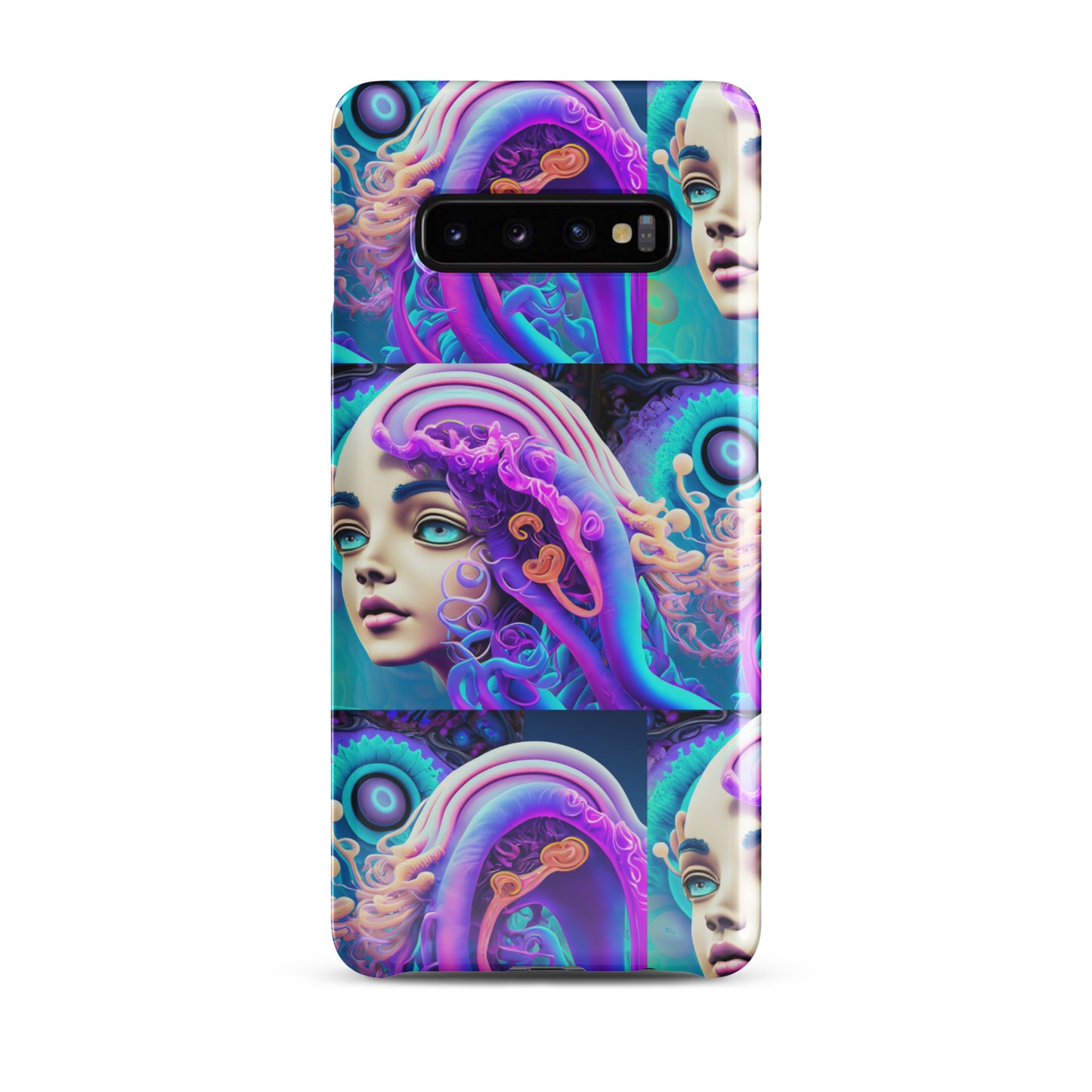 Snap case for Samsung® Kukloso Space Faces No 1 - Free Shipping