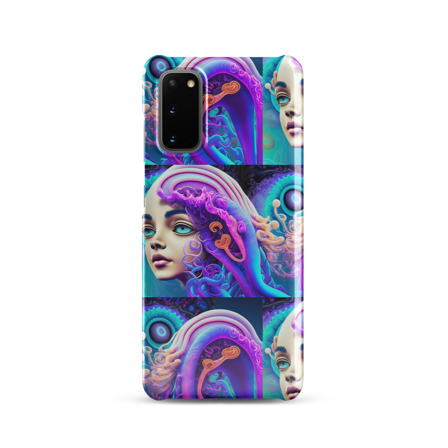 Snap case for Samsung® Kukloso Space Faces No 1 - Free Shipping