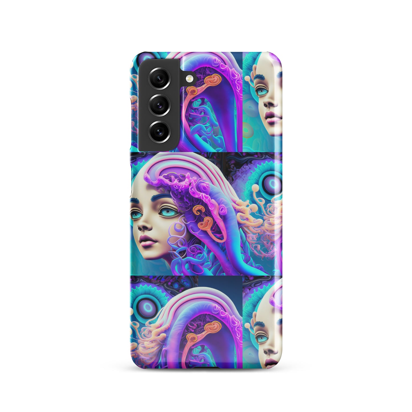 Snap case for Samsung® Kukloso Space Faces No 1 - Free Shipping