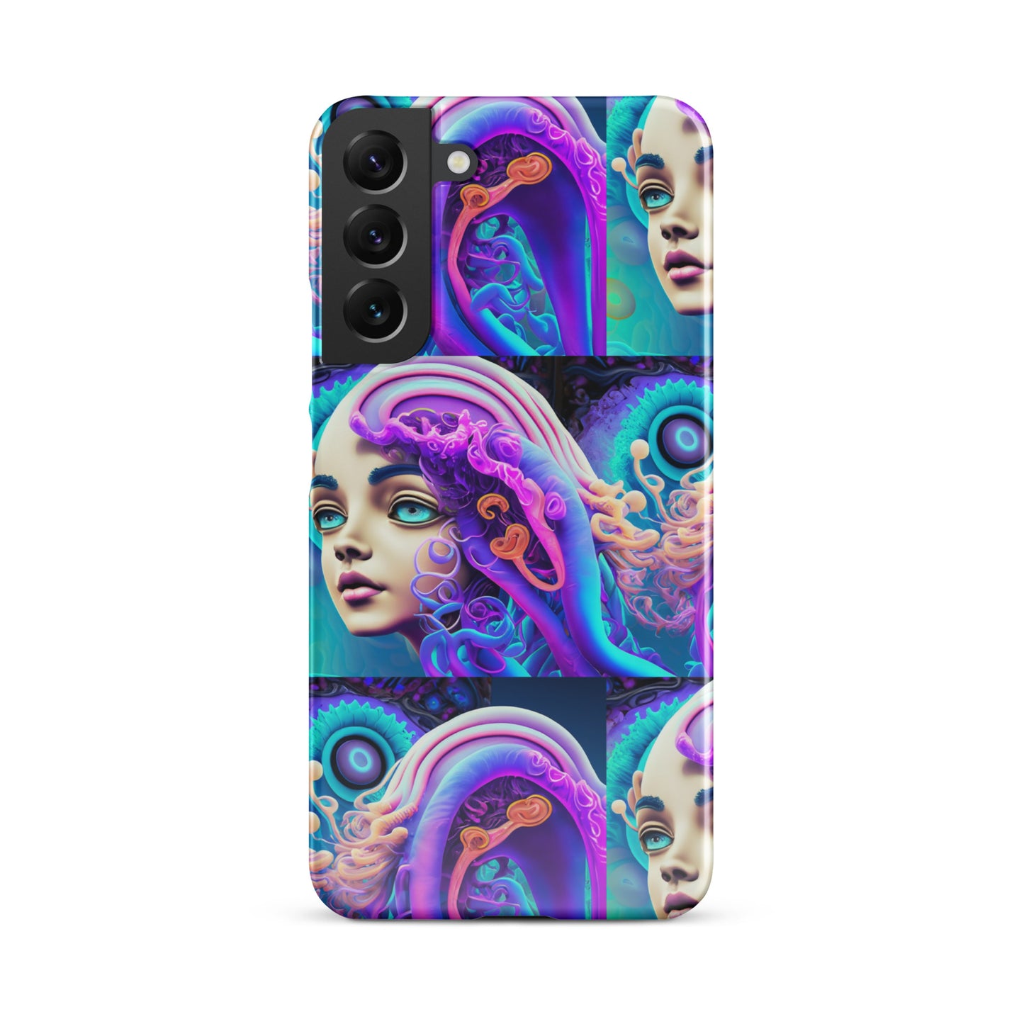 Snap case for Samsung® Kukloso Space Faces No 1 - Free Shipping