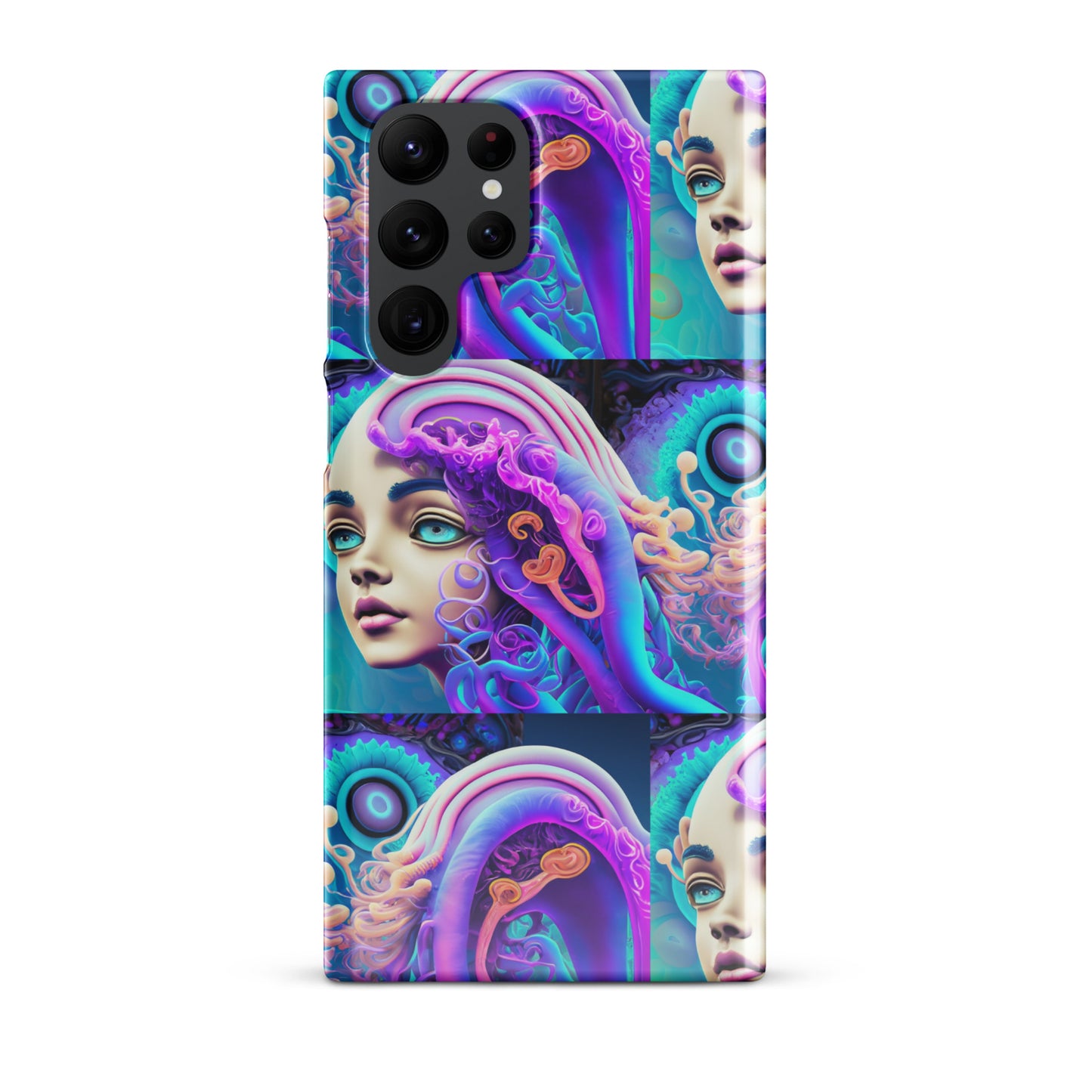 Snap case for Samsung® Kukloso Space Faces No 1 - Free Shipping