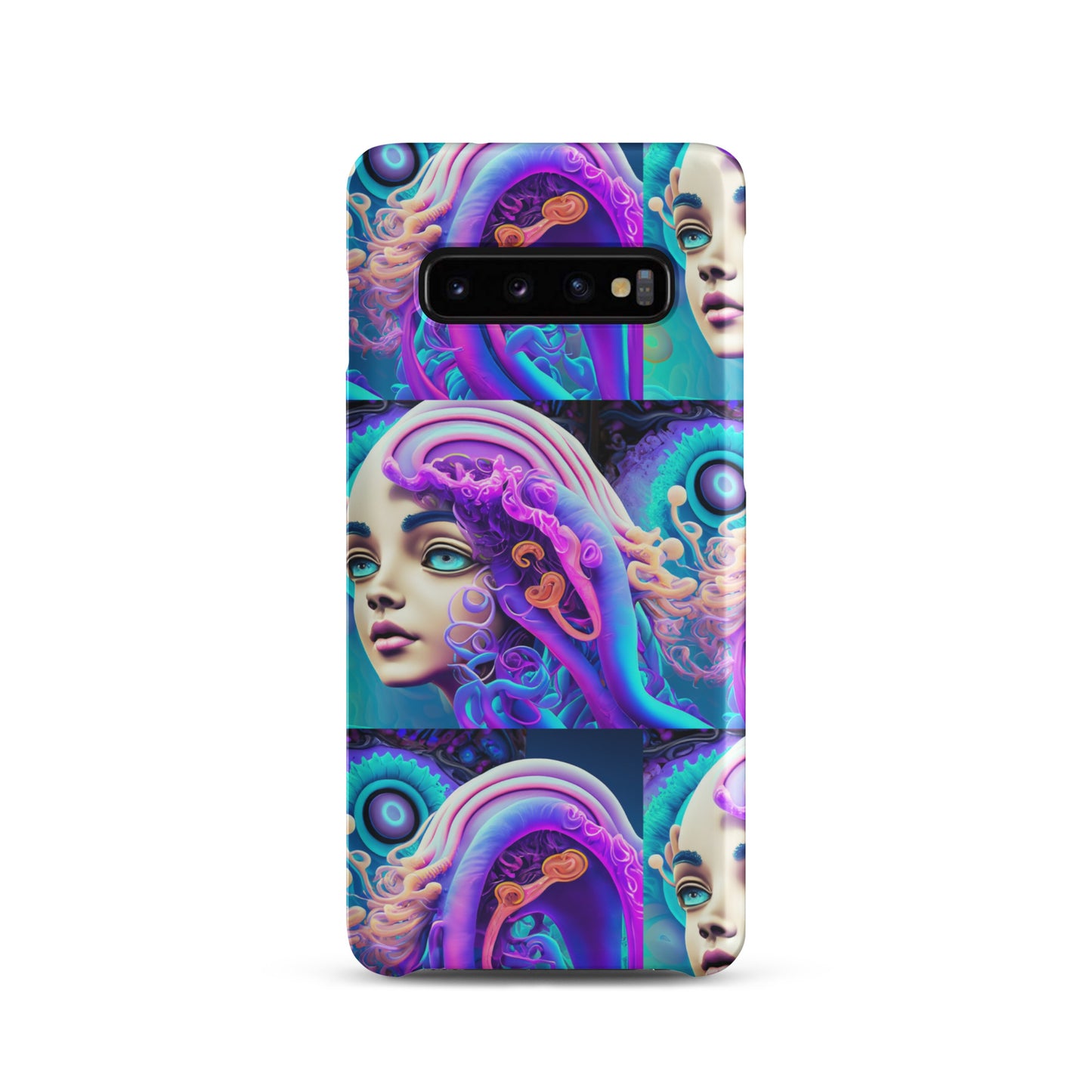 Snap case for Samsung® Kukloso Space Faces No 1 - Free Shipping