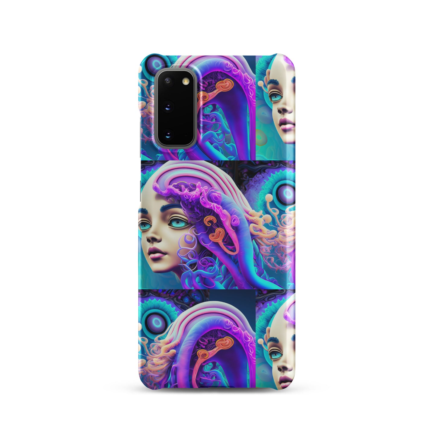 Snap case for Samsung® Kukloso Space Faces No 1 - Free Shipping