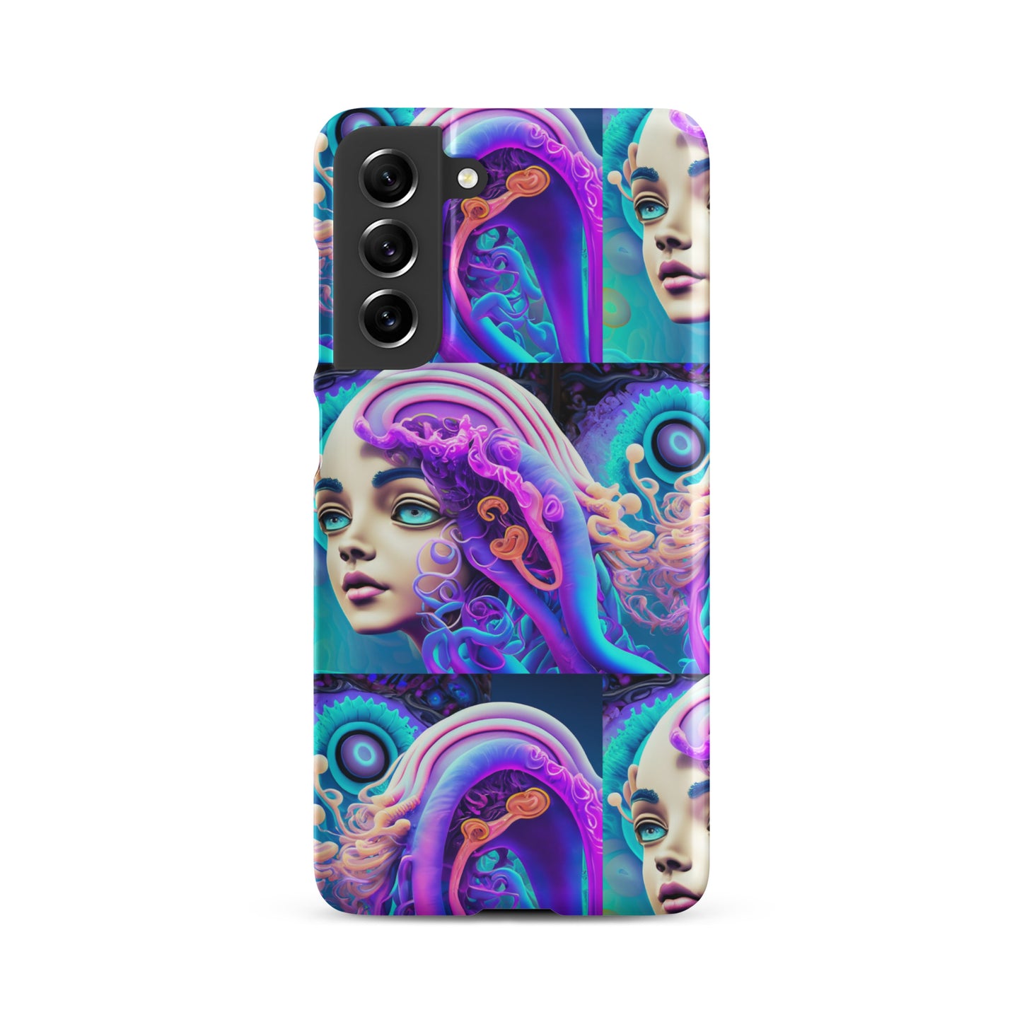 Snap case for Samsung® Kukloso Space Faces No 1 - Free Shipping
