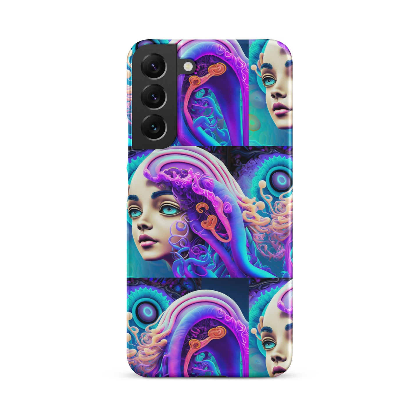 Snap case for Samsung® Kukloso Space Faces No 1 - Free Shipping
