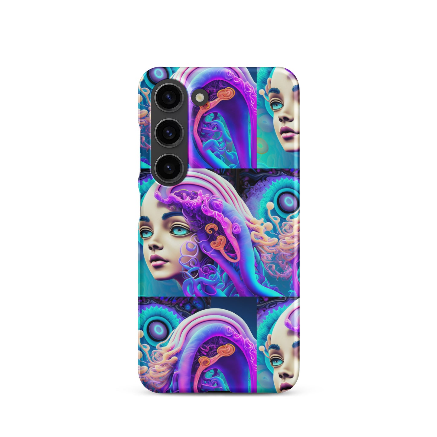 Snap case for Samsung® Kukloso Space Faces No 1 - Free Shipping