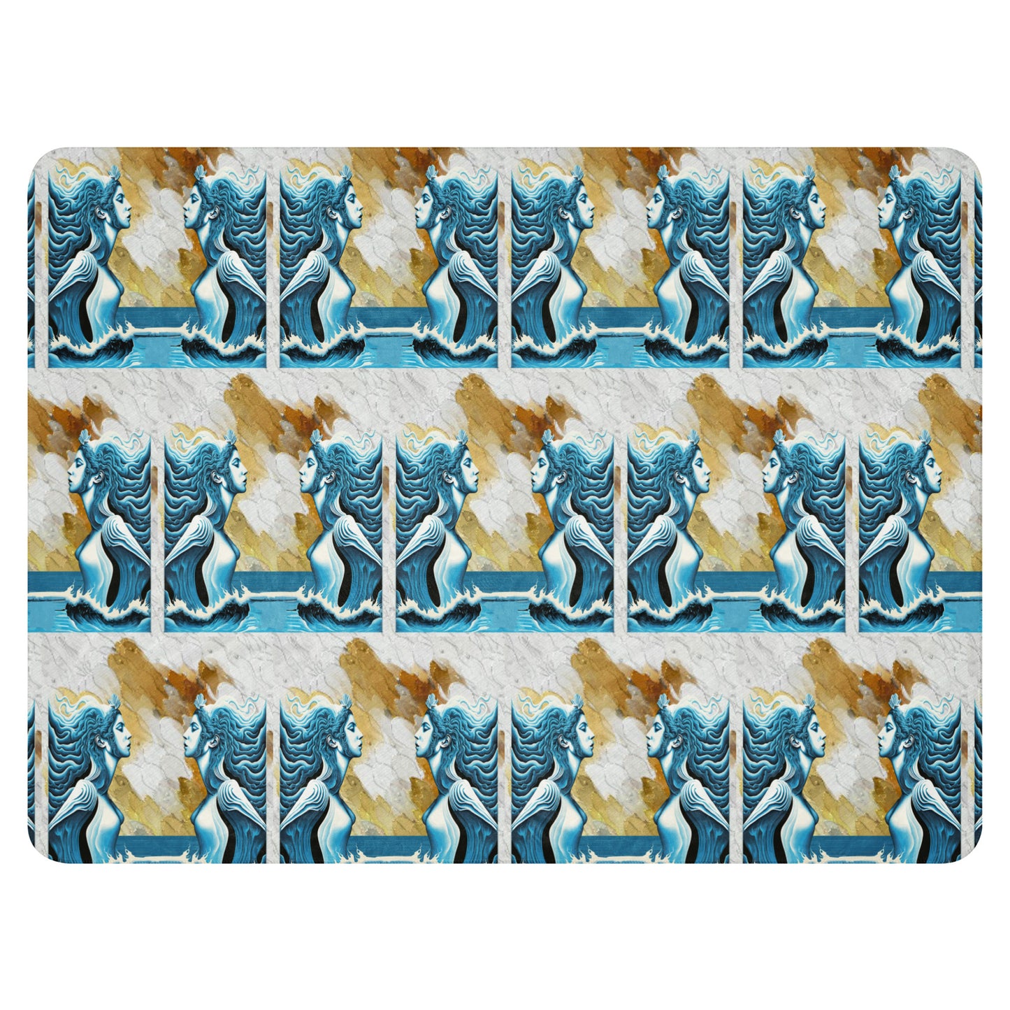 Sherpa blanket Kukloso Siren of The Sea No 5 60"x80" - Free Shipping