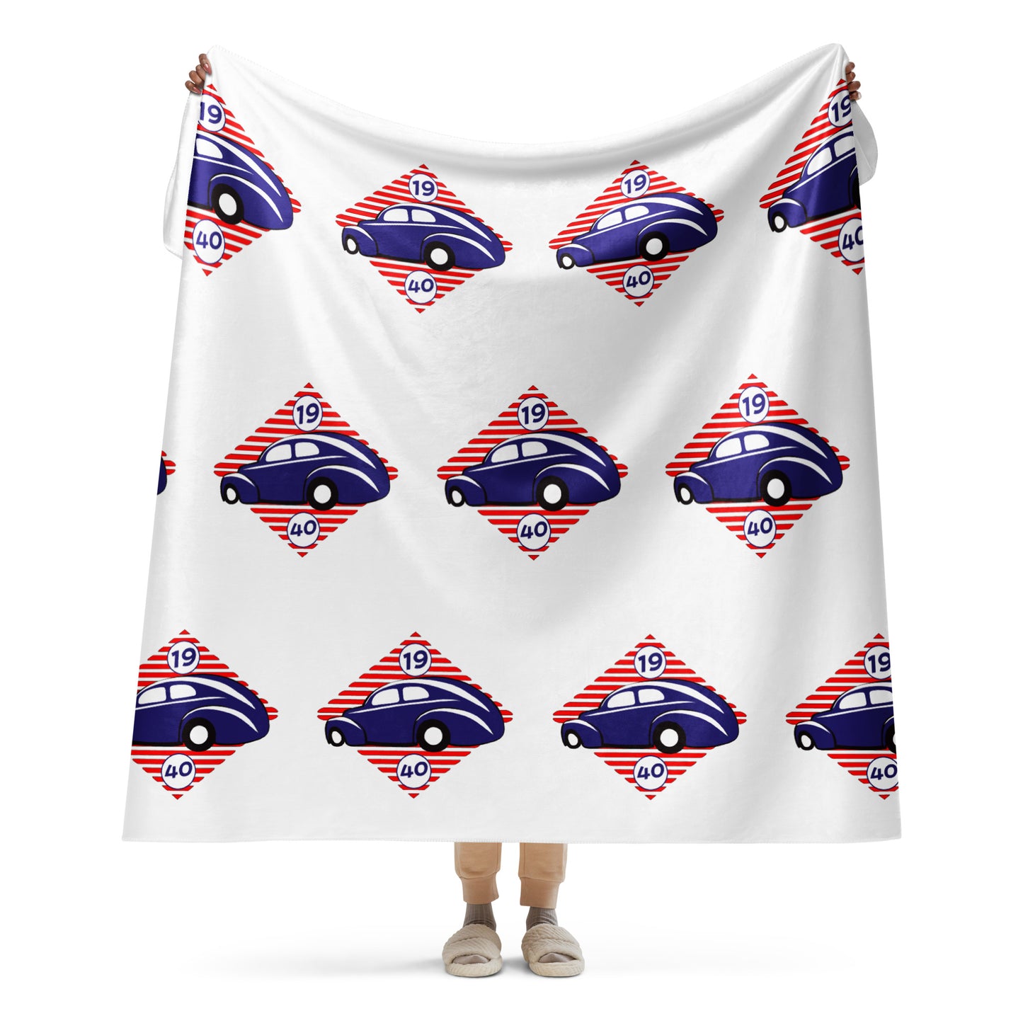 Sherpa blanket Kukloso 1940 Fat-Fendered 60"x80" - Free Shipping