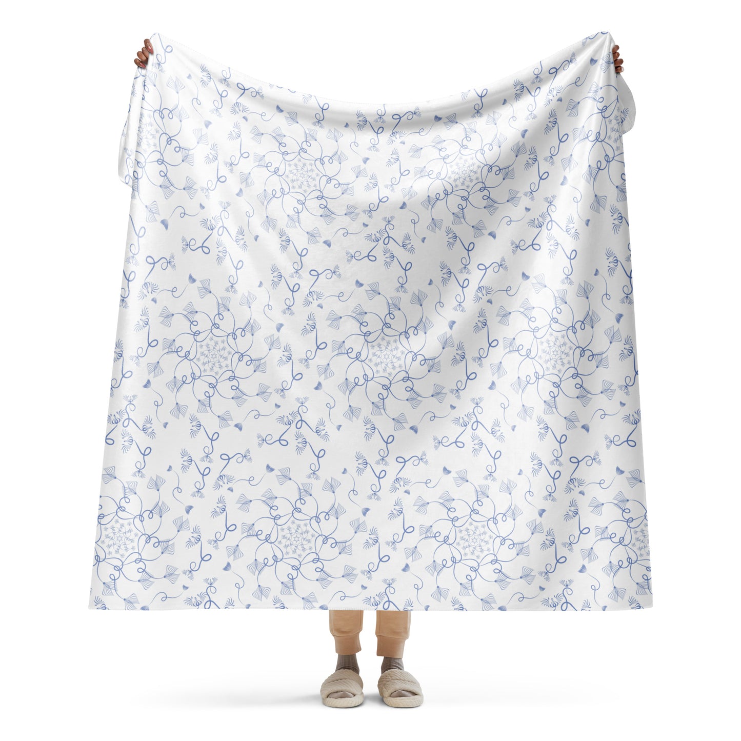 Sherpa blanket Kukloso Abstractical No 19 60"x80" - Free Shipping