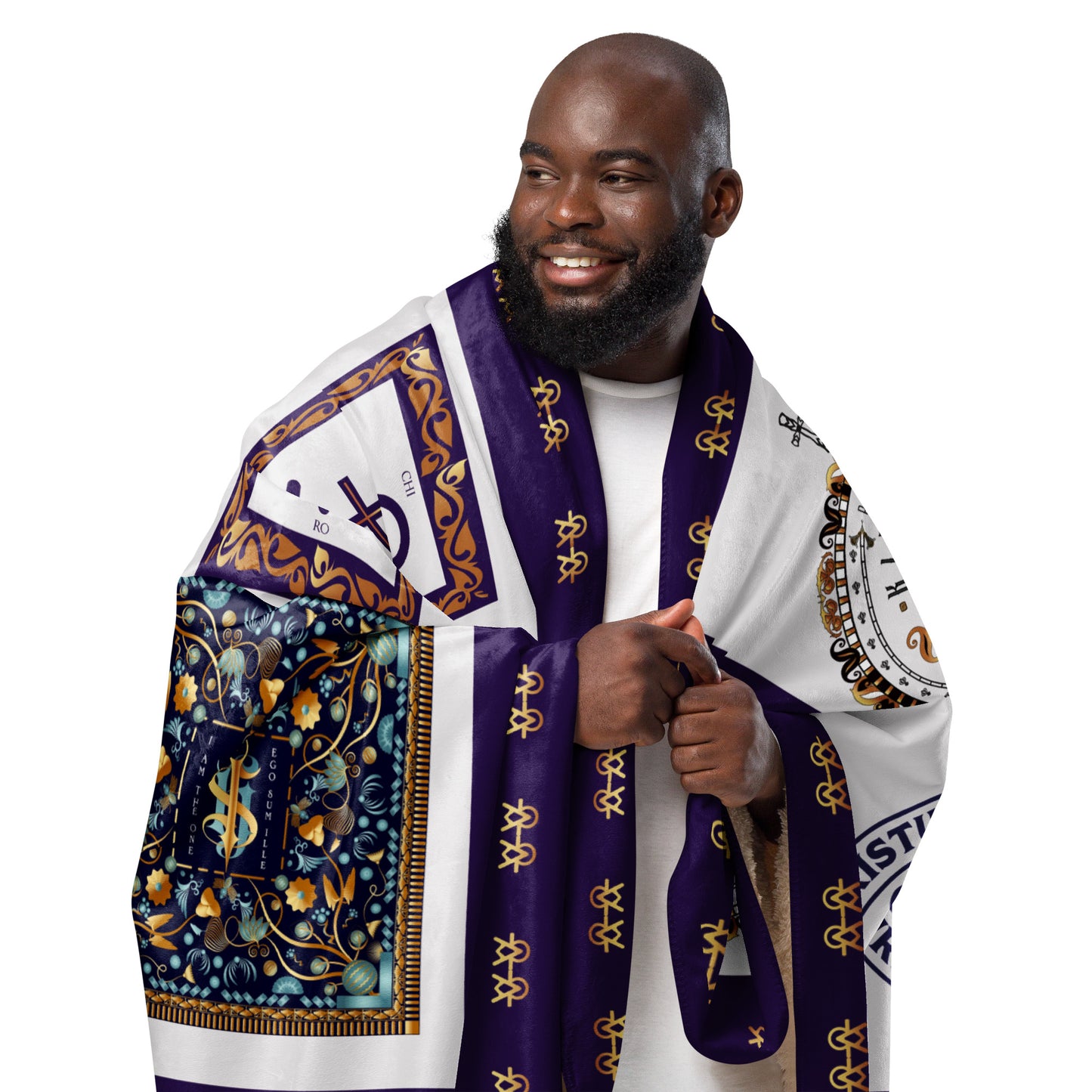 Sherpa blanket Kukloso A Collage of Christian Designs 60"x80" - Free Shipping