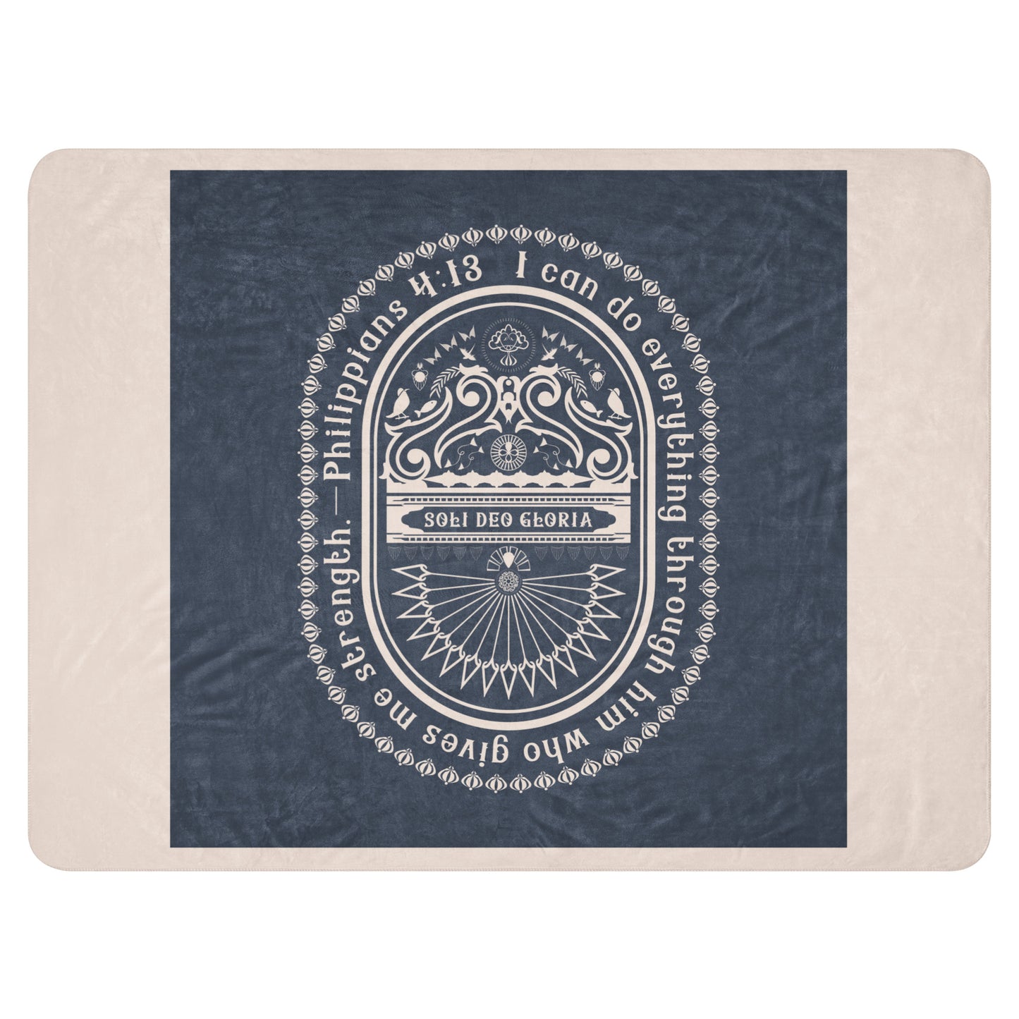 Sherpa blanket Kukloso Philippians 4:13 No 1 60"x80" - Free Shipping