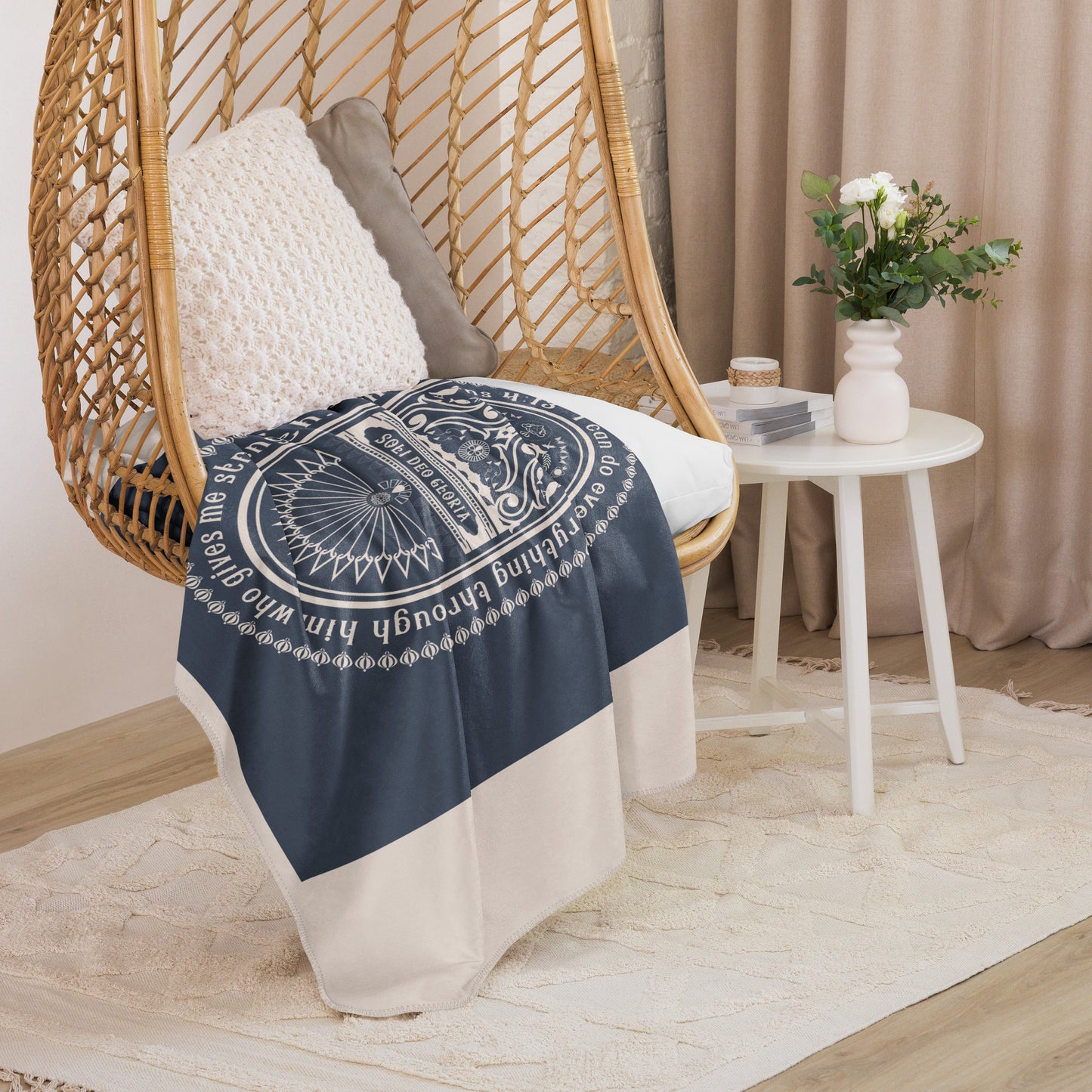 Sherpa blanket Kukloso Philippians 4:13 No 1 60"x80" - Free Shipping