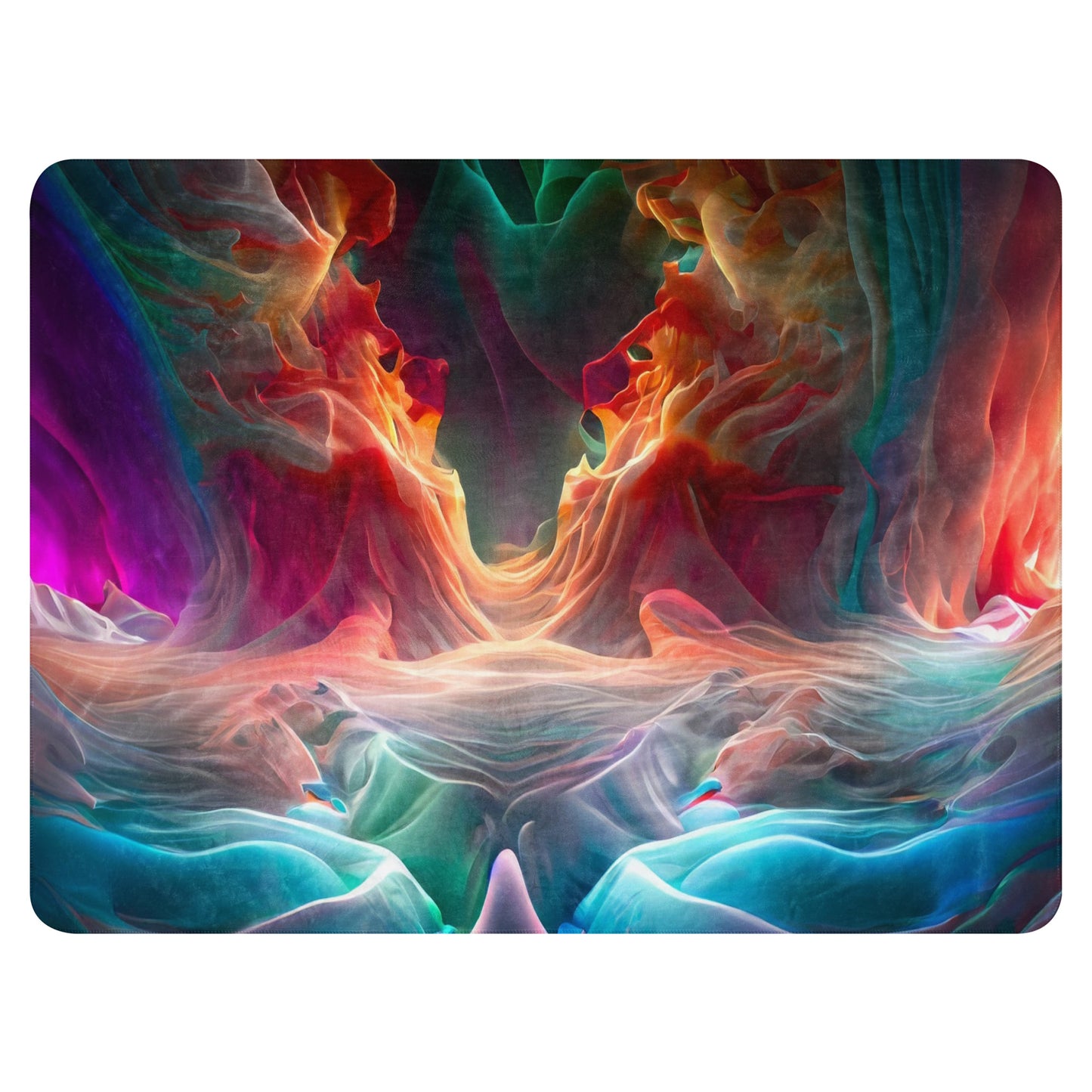 Sherpa blanket Kukloso Color Flows No 5 60"x80" - Free Shipping