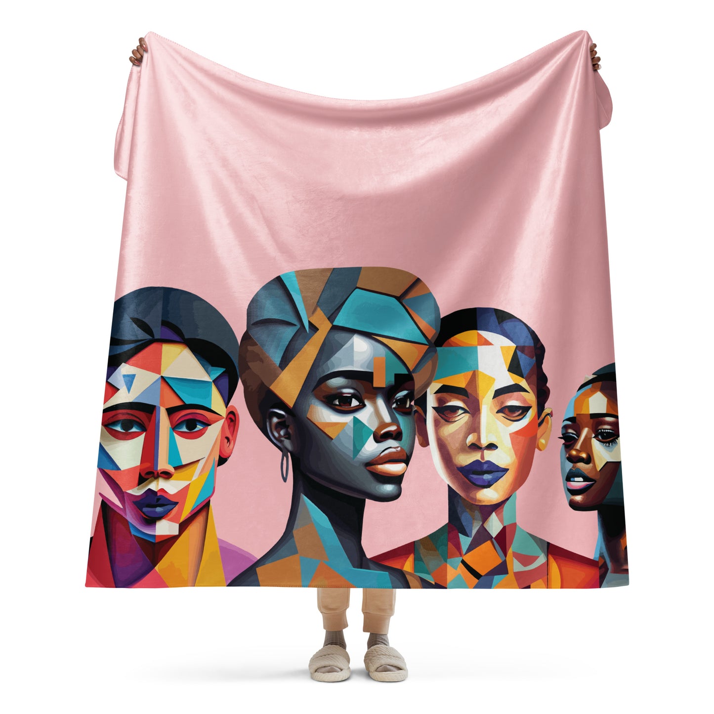 Sherpa blanket Kukloso The Four Ladies No 2 60"x80" - Free Shipping