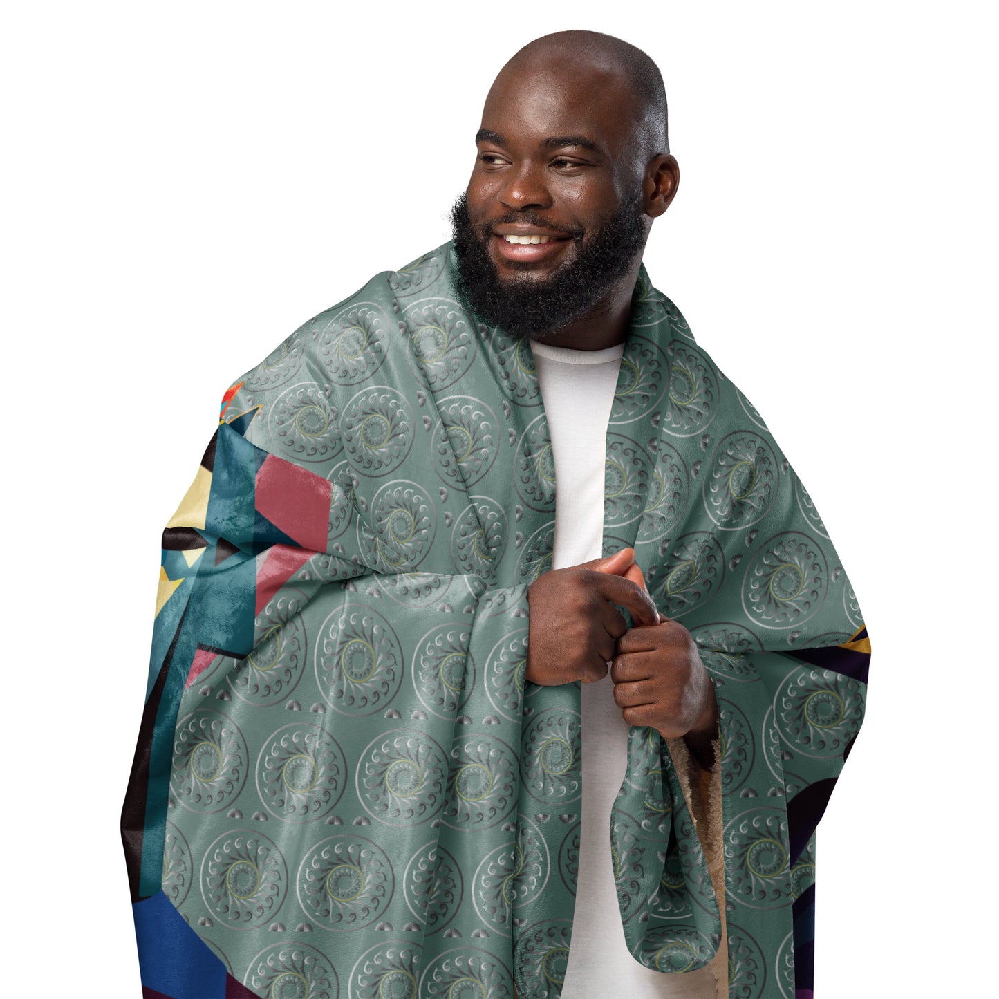 Sherpa blanket Kukloso The Couple No 4 60"x80" - Free Shipping