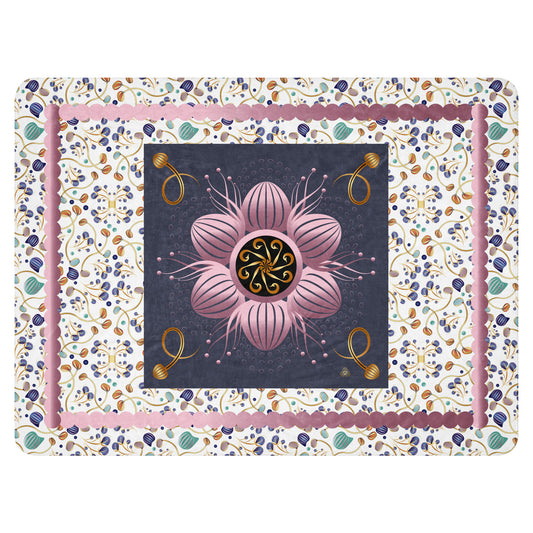 Sherpa blanket Kukloso Kuklos No 4403/4404 Collage Pattern 60" x 80" - Free Shipping