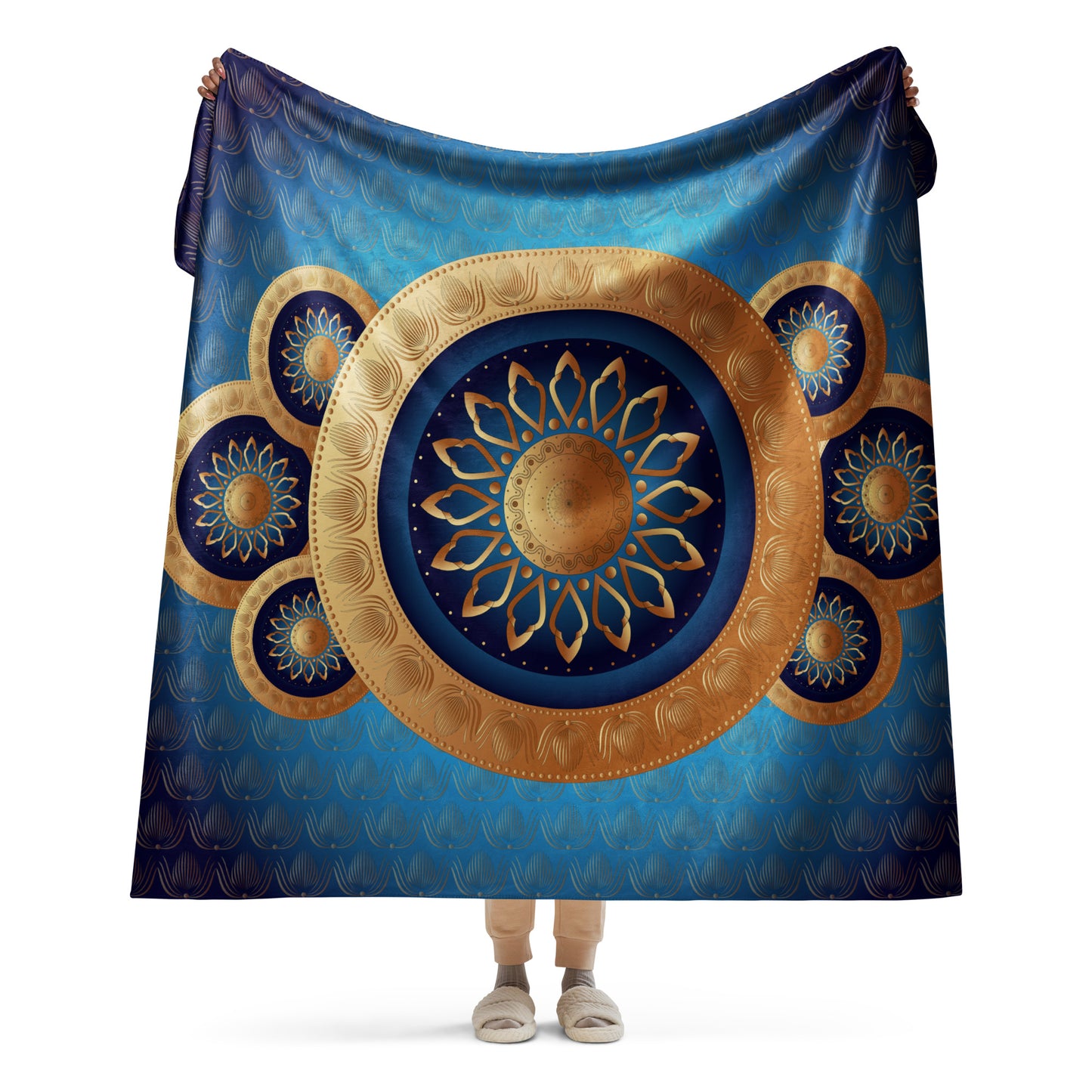 Sherpa blanket Kukloso Kuklos No 4302 B Pattern 60" x 80" - Free Shipping
