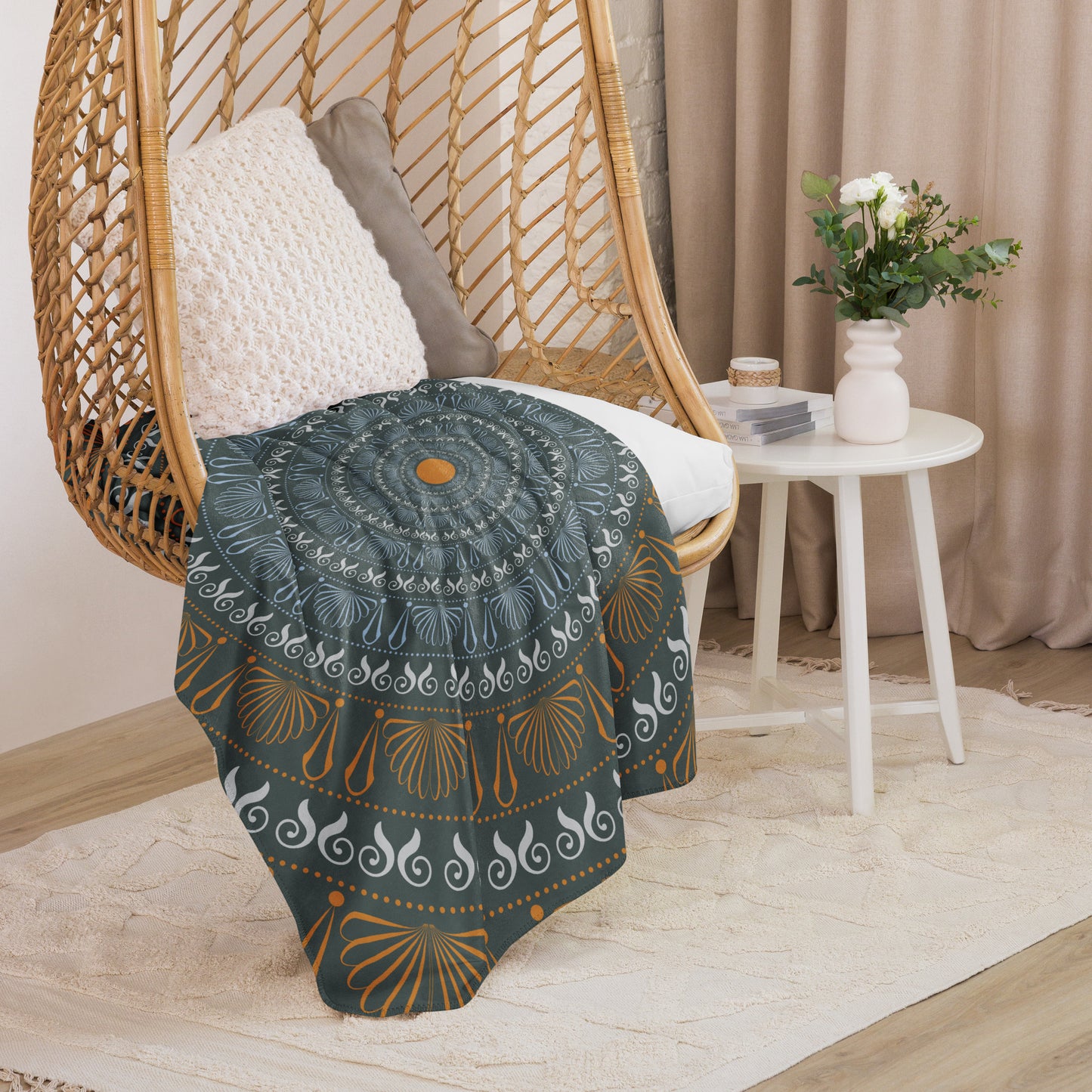 Sherpa blanket Kukloso Kuklos No 4306 Pattern 60" x 80" - Free Shipping
