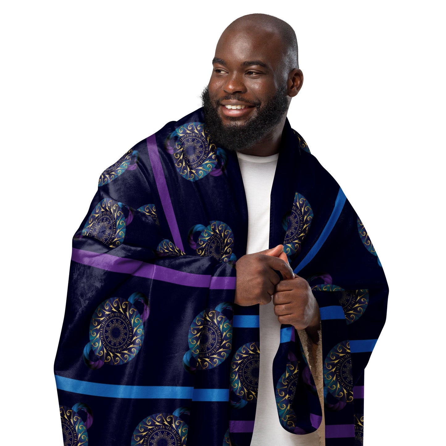 Sherpa blanket Kukloso Kuklos No 4313 Pattern 60" x 80" - Free Shipping