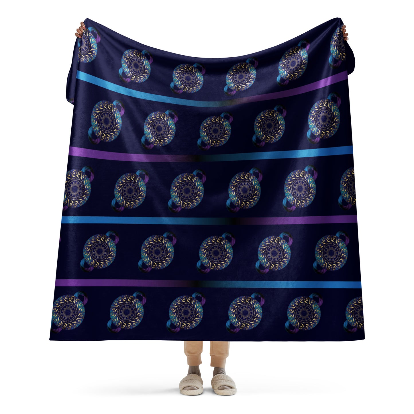 Sherpa blanket Kukloso Kuklos No 4313 Pattern 60" x 80" - Free Shipping