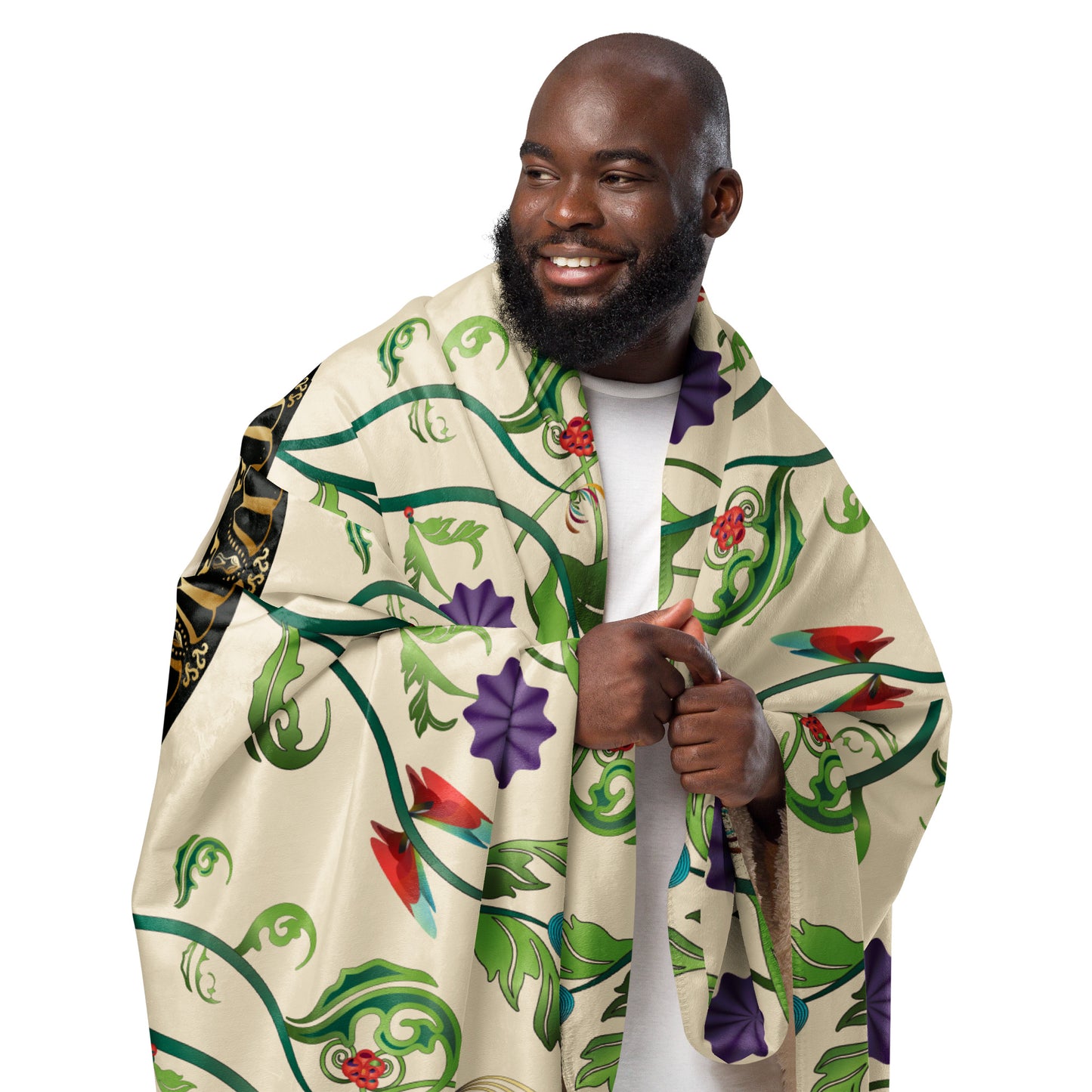 Sherpa blanket Kukloso Kuklos No 4357 Pattern 60" x 80" - Free Shipping