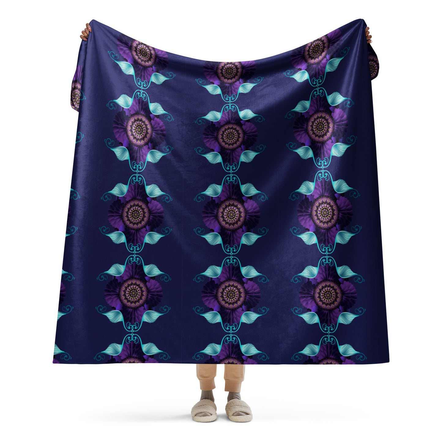 Sherpa blanket Kukloso Kuklos No 4364 Pattern 60" x 80" - Free Shipping