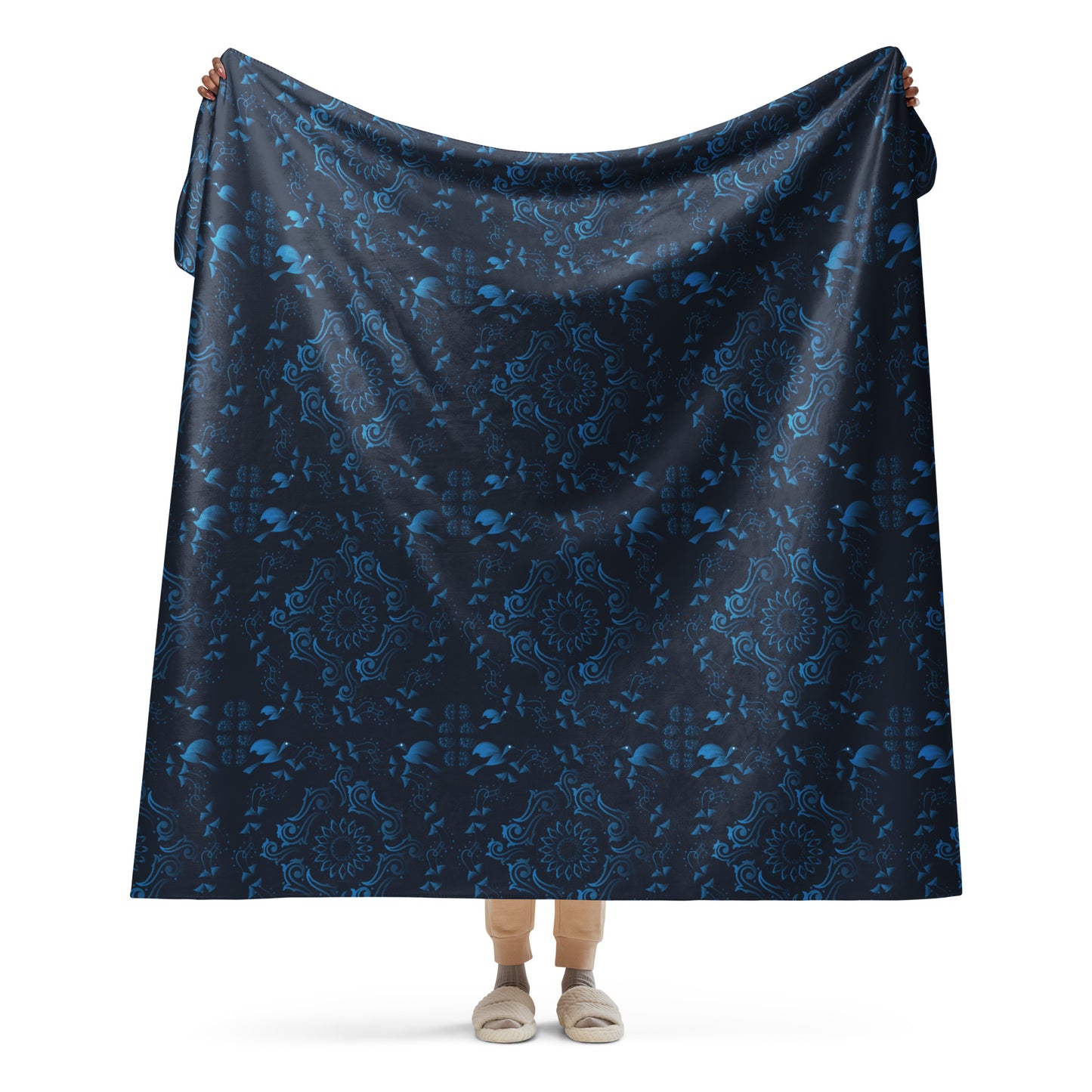 Sherpa blanket Kukloso Kuklos No 4369 Pattern 60" x 80" - Free Shipping