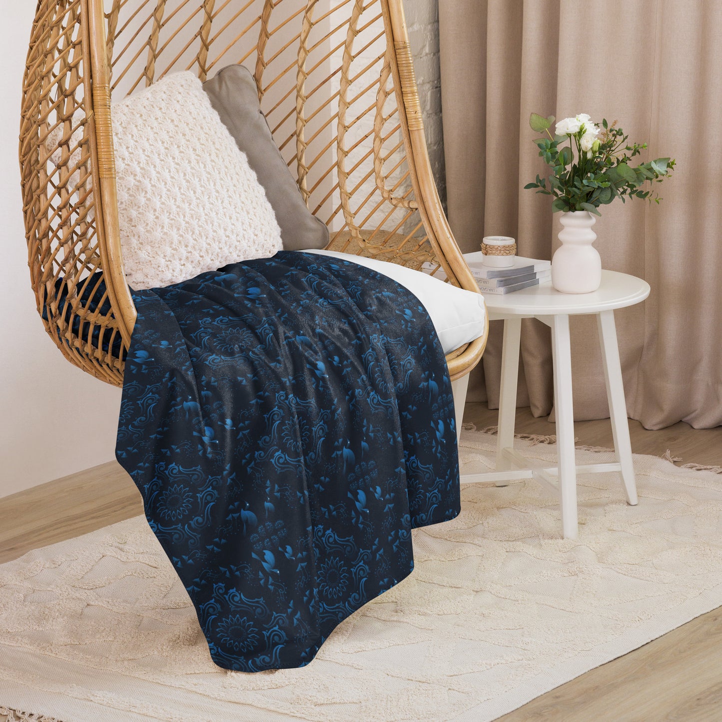 Sherpa blanket Kukloso Kuklos No 4369 Pattern 60" x 80" - Free Shipping