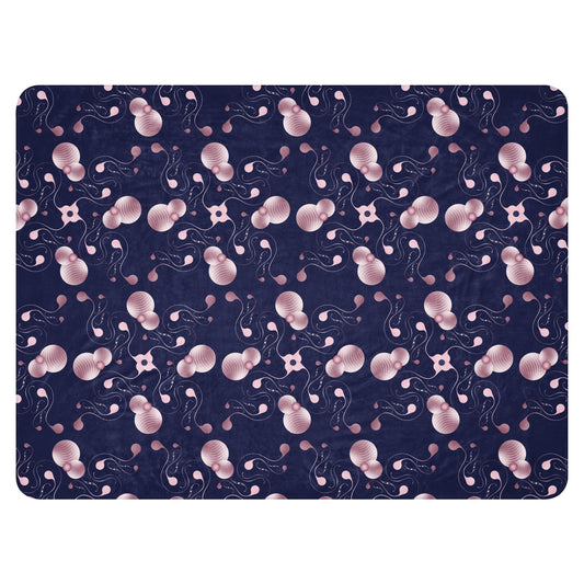 Sherpa blanket Kukloso Kuklos No 4370 Pattern 60" x 80" - Free Shipping