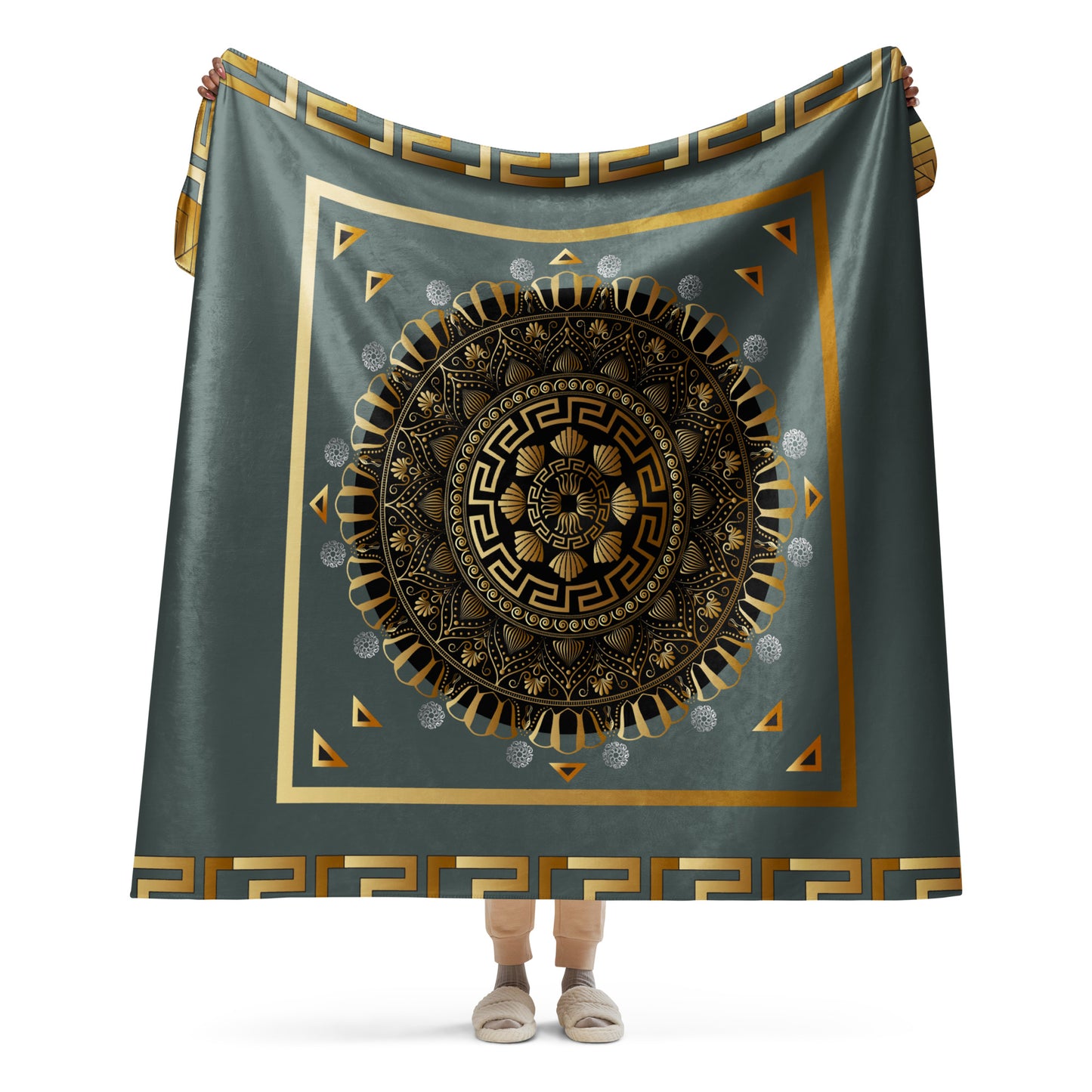 Sherpa blanket Kukloso Kuklos No 4371 Pattern 60" x 80" - Free Shipping