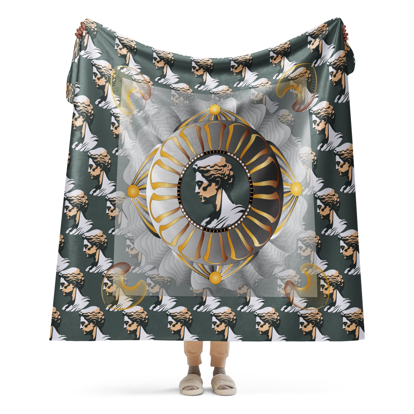 Sherpa blanket Kukloso Kuklos No 4376 Pattern 60" x 80" - Free Shipping