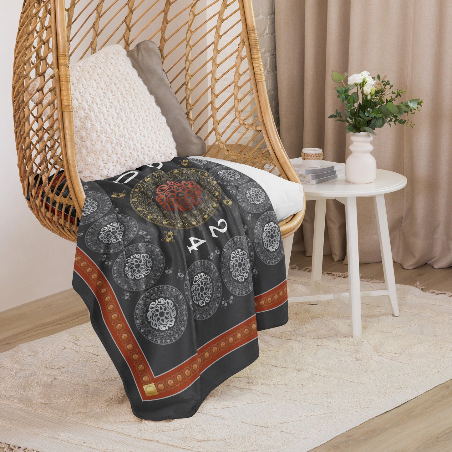 Sherpa blanket Kukloso Kuklos No 4388 Pattern 60" x 80" - Free Shipping
