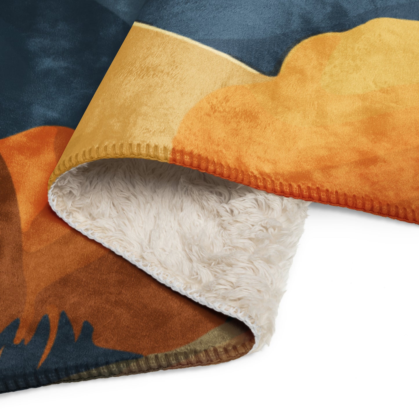 Sherpa blanket Kukloso Cubist Faces No 60, 60" x 80" - Free Shipping