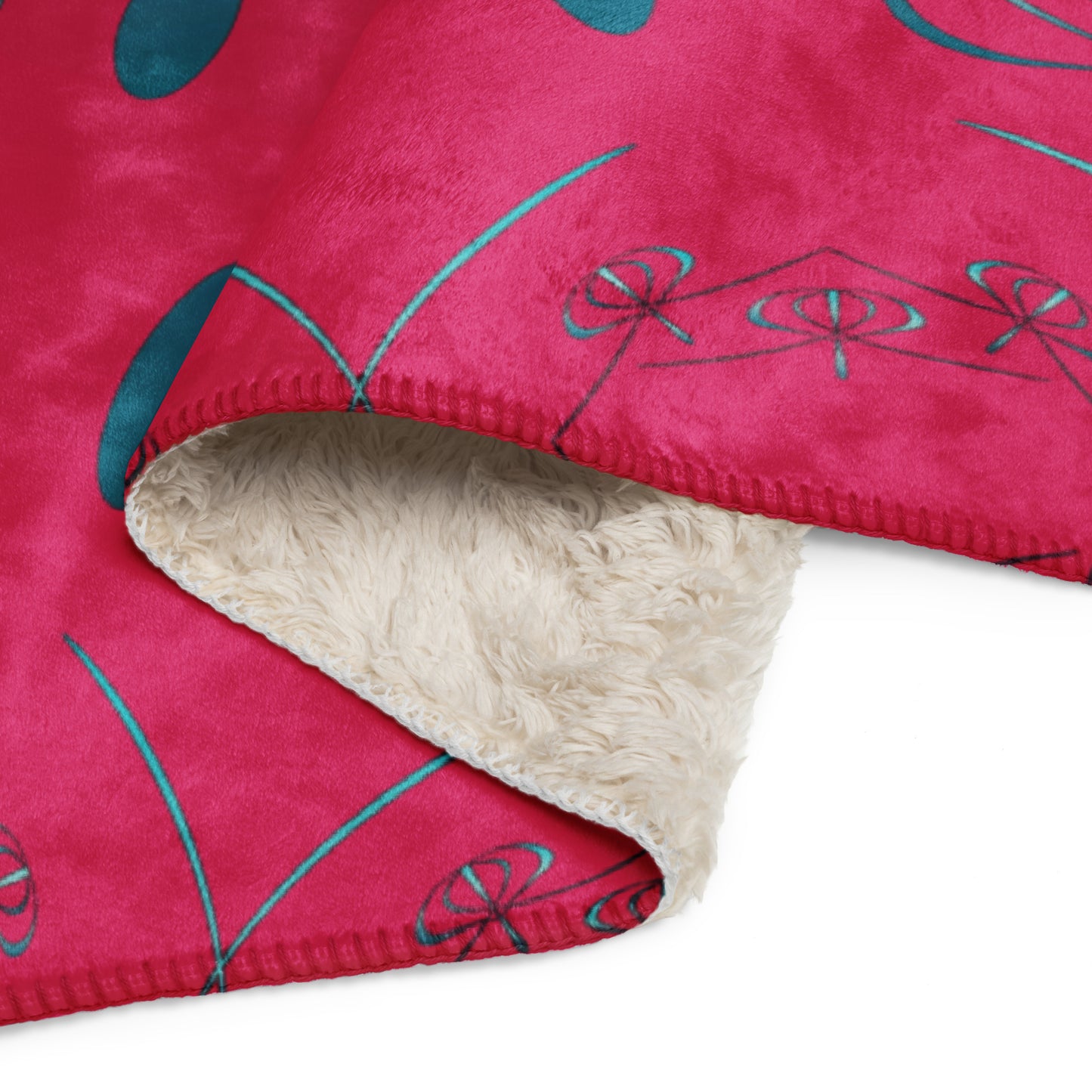 Sherpa blanket Kukloso Kuklos No 4303 Pattern 60" x 80" - Free Shipping