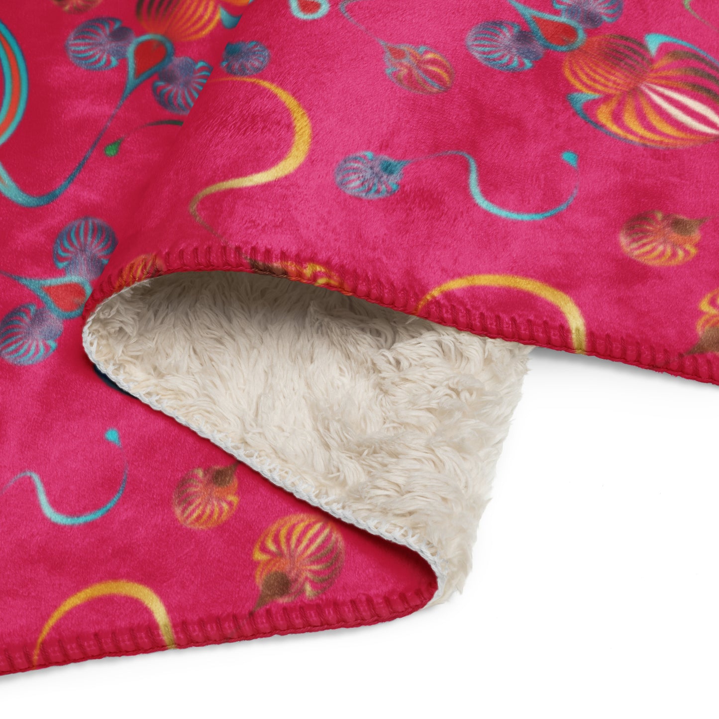 Sherpa blanket Kukloso Kuklos No 4375 B Pattern 60" x 80" - Free Shipping