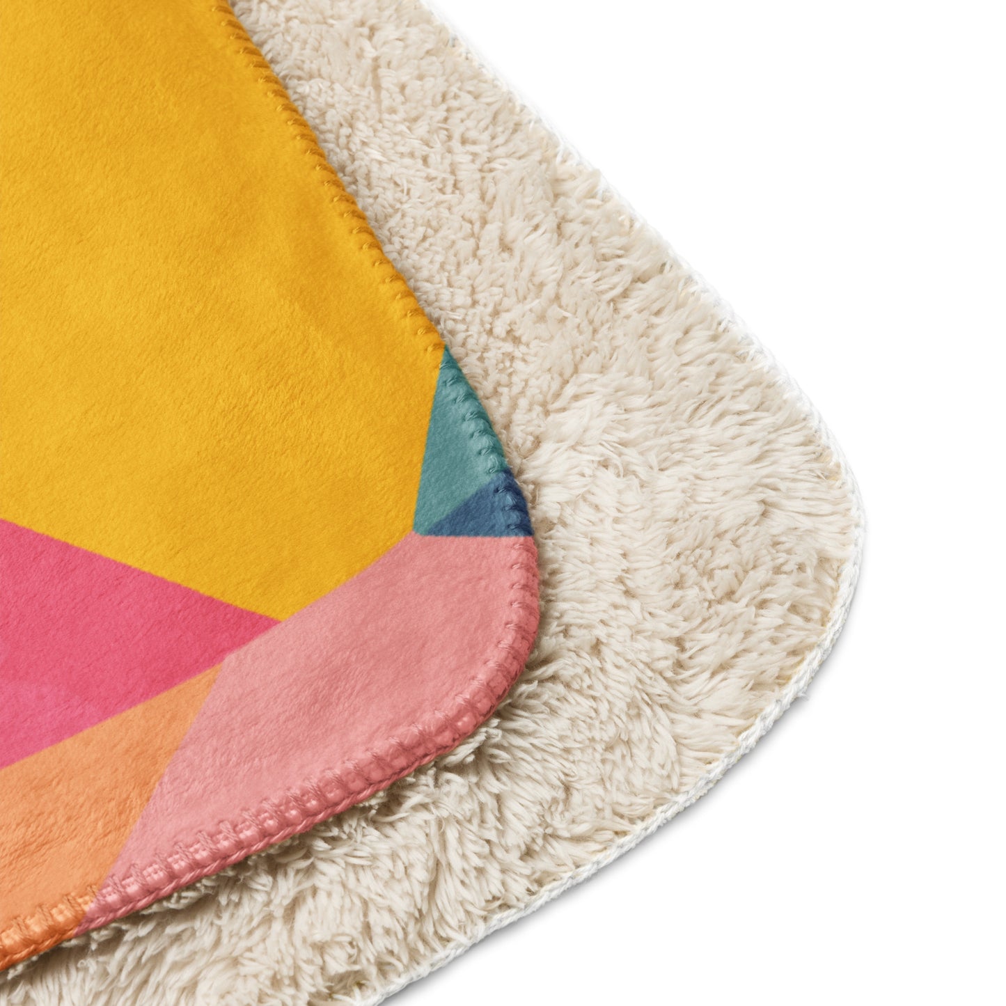 Sherpa blanket Kukloso Cubist German Sheperd Dog No 2 60"x80" - Free Shipping