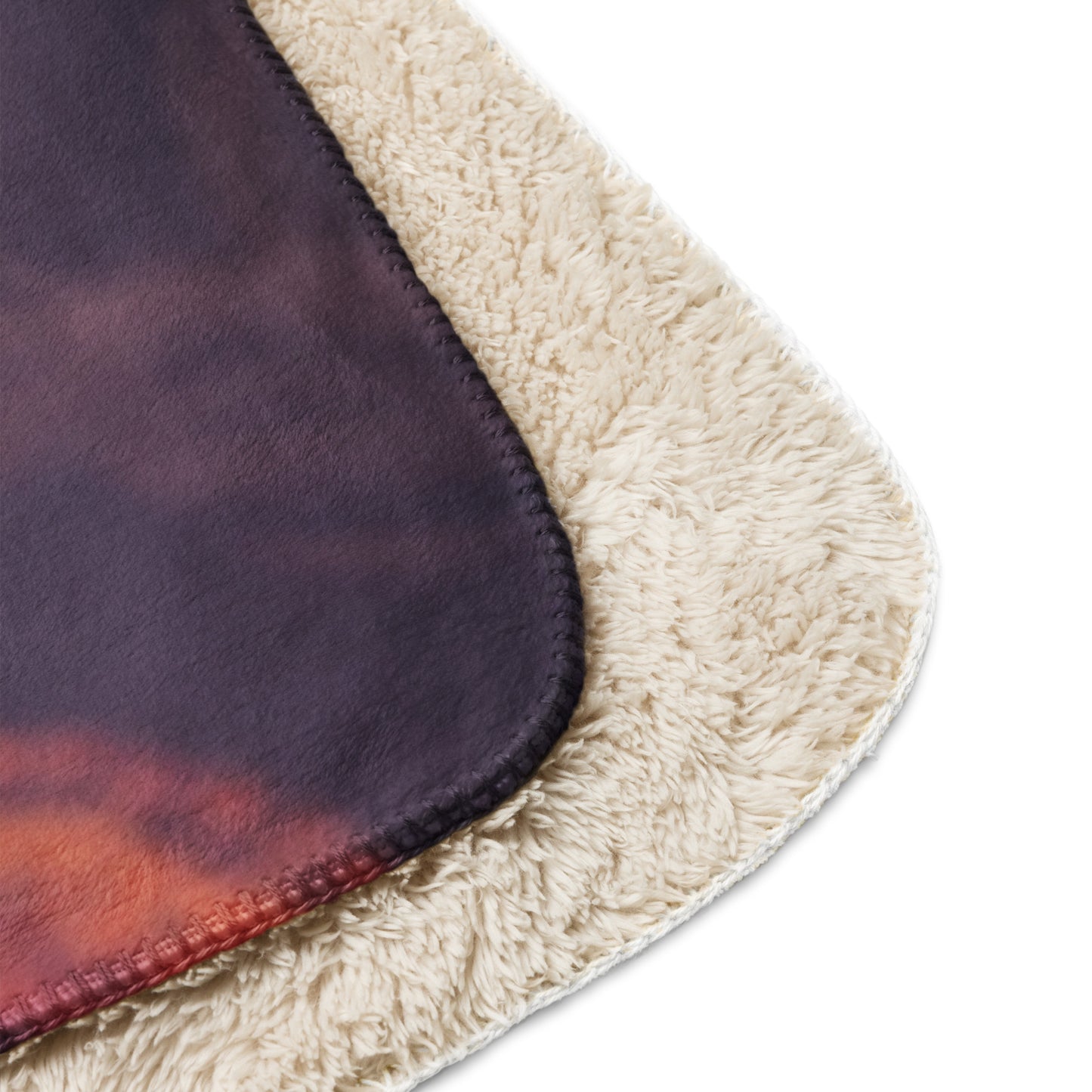 Sherpa blanket Kukloso German Sheperd Dog, White Puppy 60"x80" - Free Shipping