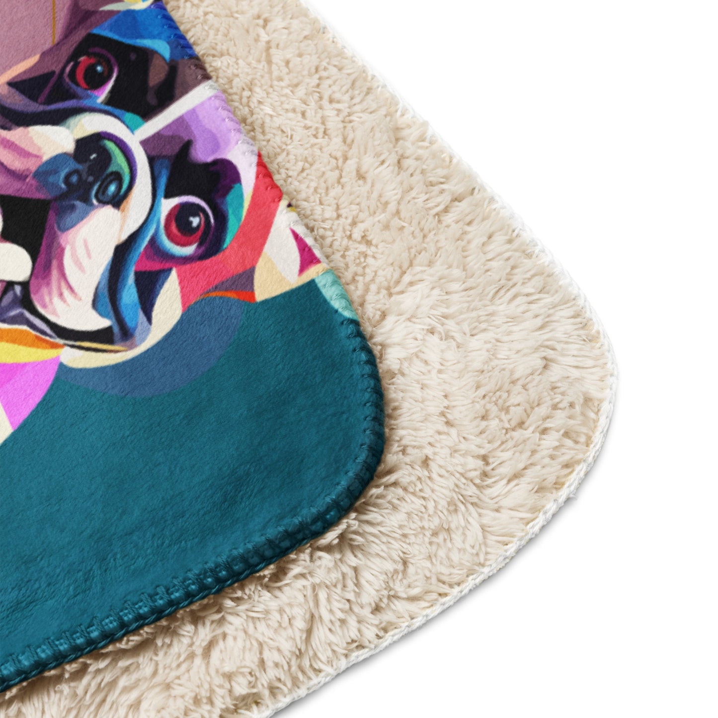 Sherpa blanket Kukloso Dog Collage 60"x80" - Free Shipping
