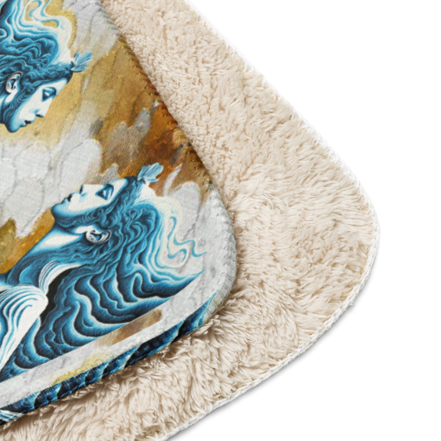 Sherpa blanket Kukloso Siren of The Sea No 5 60"x80" - Free Shipping