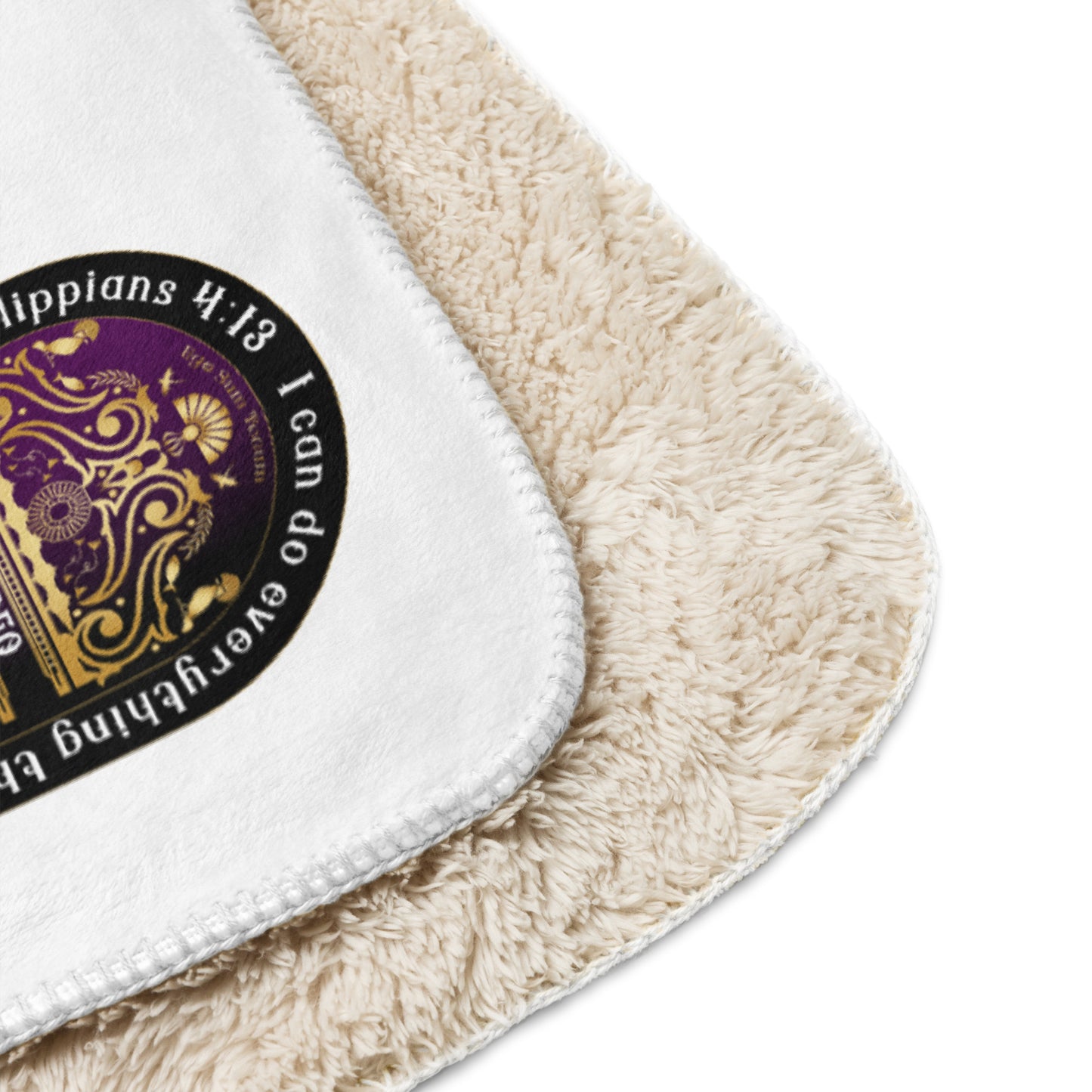 Sherpa blanket Kukloso Philippians 4:13 60"x80" - Free Shipping