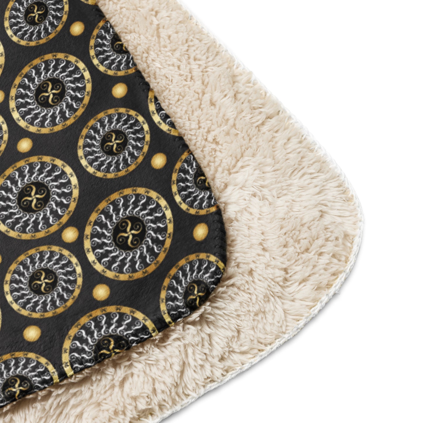 Sherpa blanket Kukloso Abstractical No 173 Mini-Mandalas 60"x80" - Free Shipping