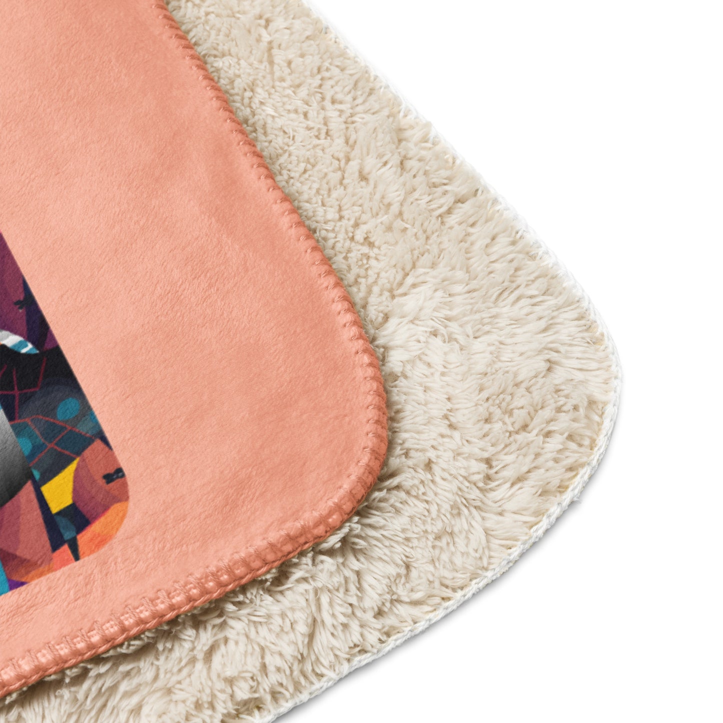 Sherpa blanket Kukloso The Big Smile 60"x80" - Free Shipping