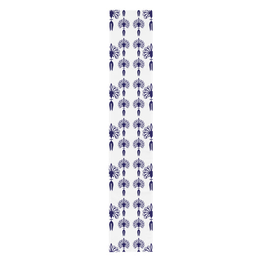 Table runner Kukloso Five Blue Fleurons - Free Shipping