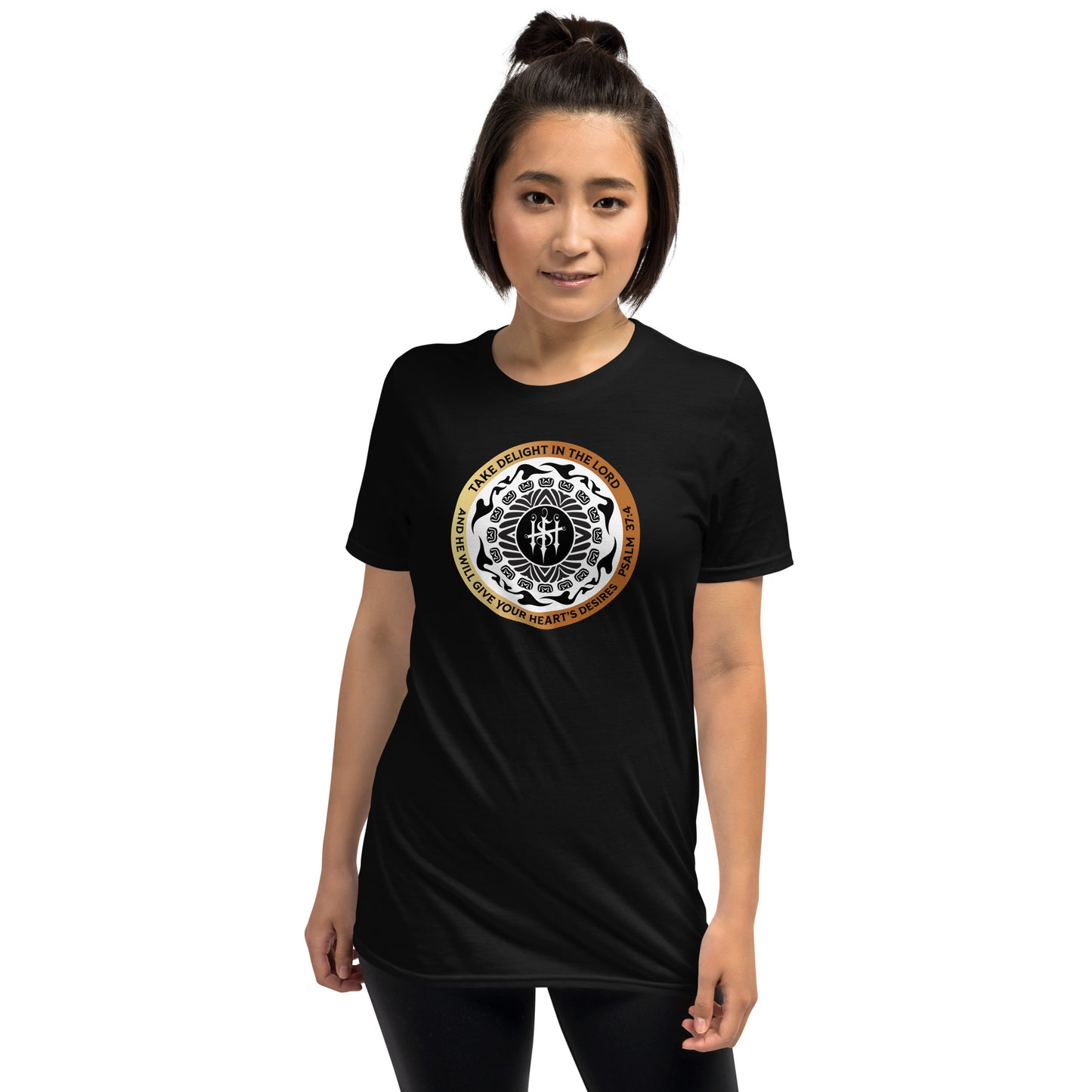 Short-Sleeve Unisex T-Shirt Kukloso Christian Psalm 37:4 Ver 3 - Free Shipping