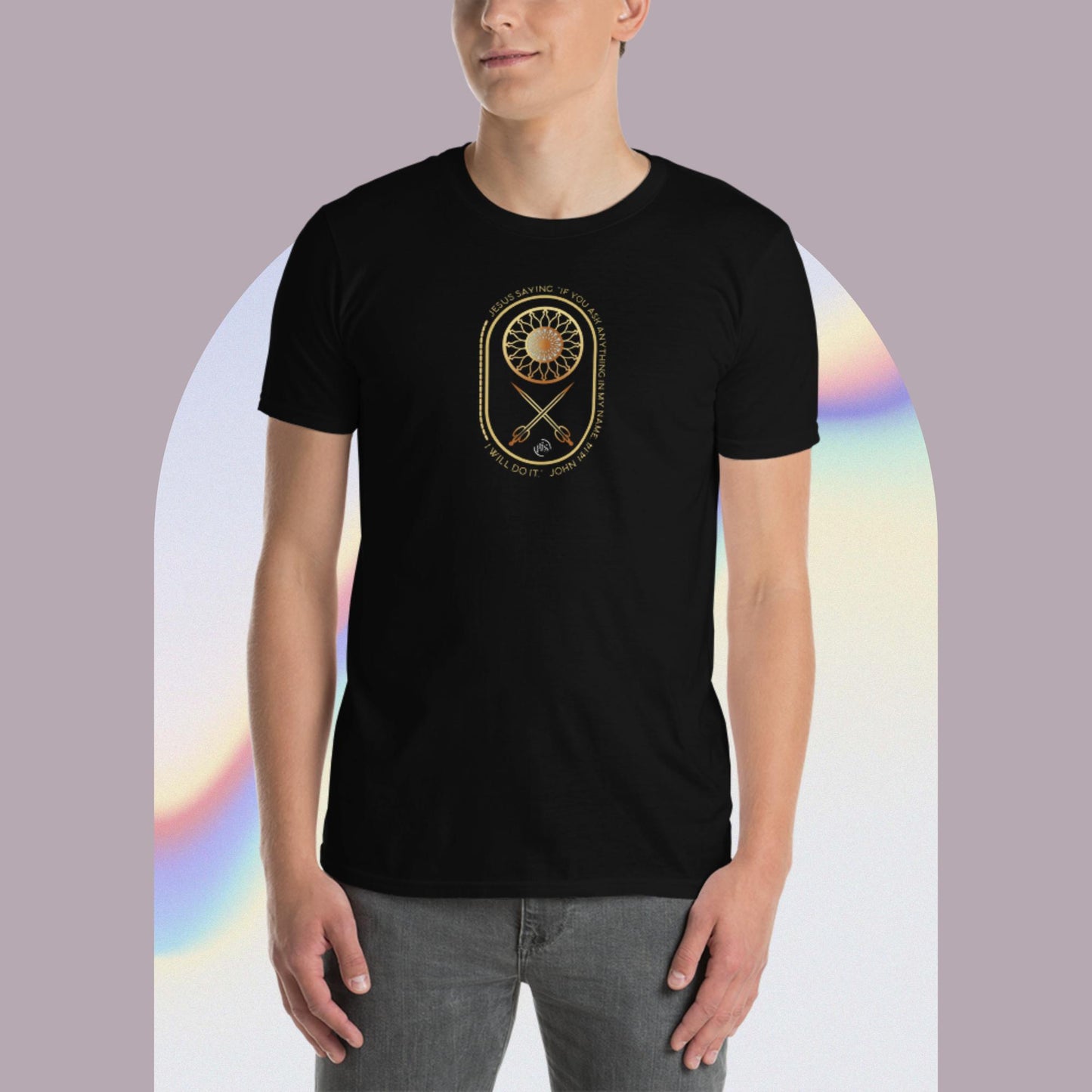Short-Sleeve Unisex T-Shirt Kukloso Christian John 14:14 No 3 Ver 1 - Free Shipping