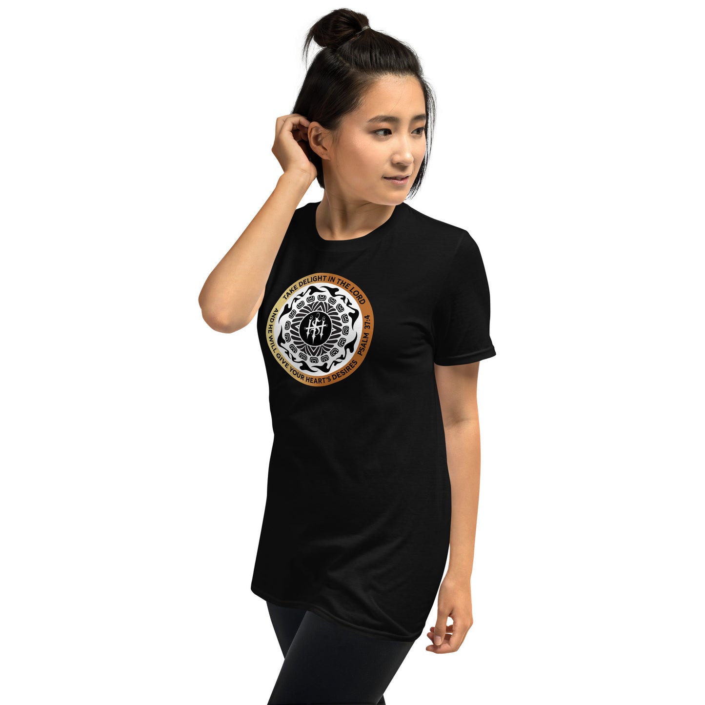Short-Sleeve Unisex T-Shirt Kukloso Christian Psalm 37:4 Ver 3 - Free Shipping