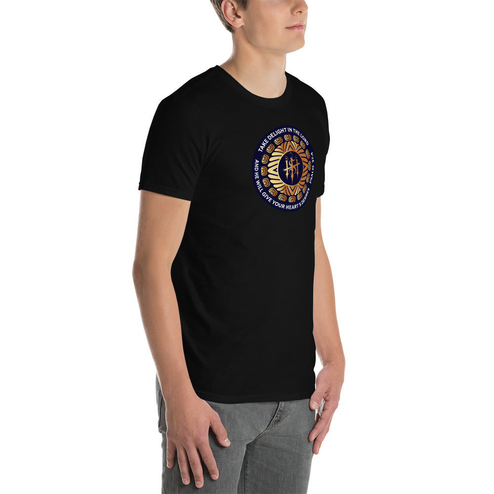 Short-Sleeve Unisex T-Shirt Kukloso Christian Psalm 37:4 Ver 1 - Free Shipping