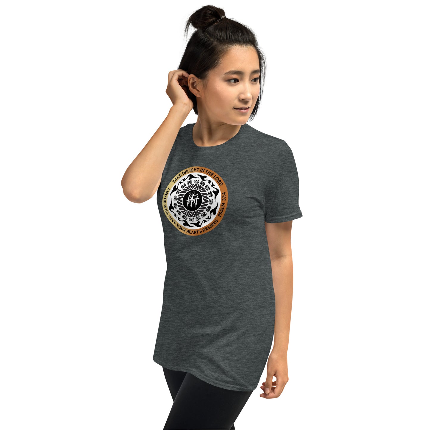 Short-Sleeve Unisex T-Shirt Kukloso Christian Psalm 37:4 Ver 3 - Free Shipping