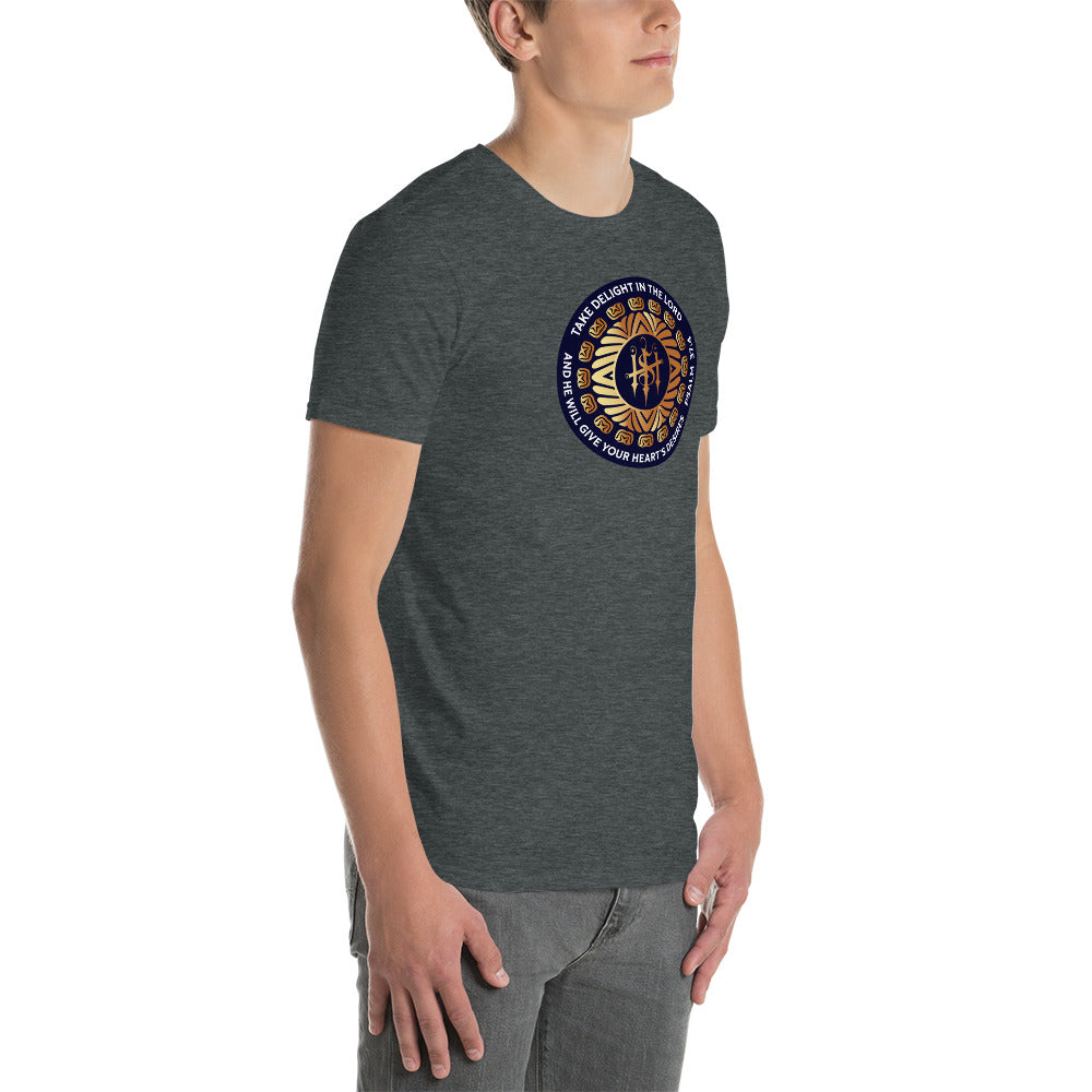 Short-Sleeve Unisex T-Shirt Kukloso Christian Psalm 37:4 Ver 1 - Free Shipping